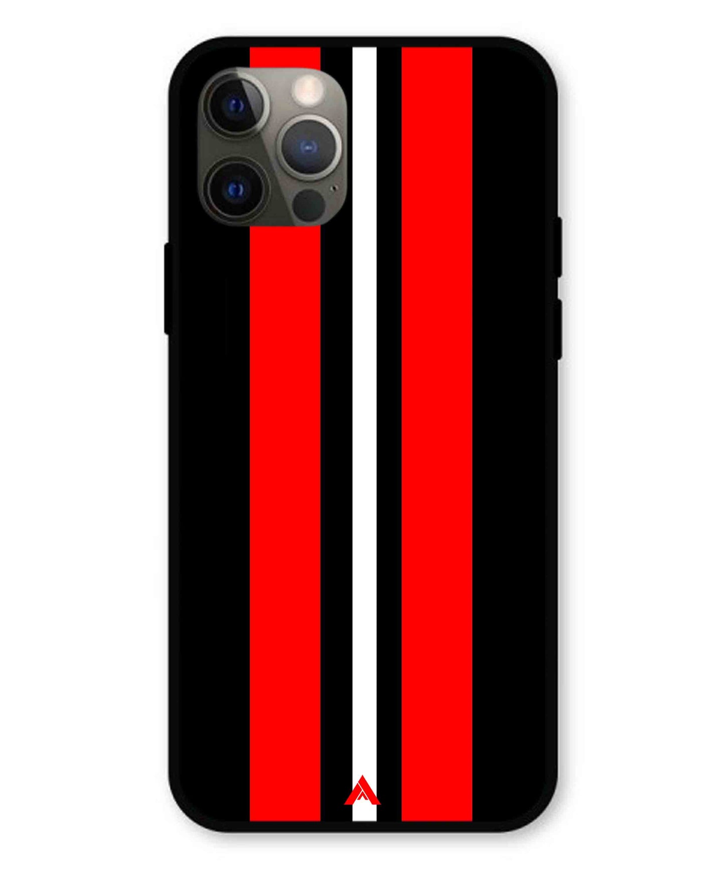 Stripe Pattern 8 Metal Back Cover Phone Case for iPhone 12 Pro