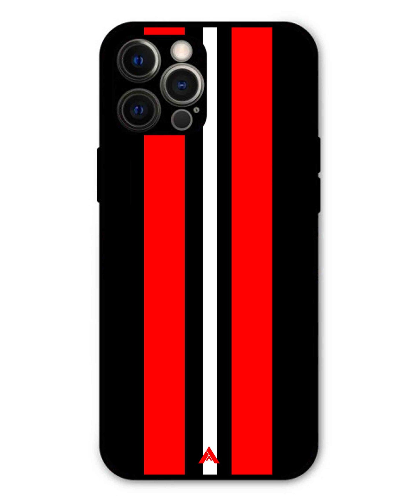 Stripe Pattern 8 Metal Back Cover Phone Case for iPhone 12 Pro Max