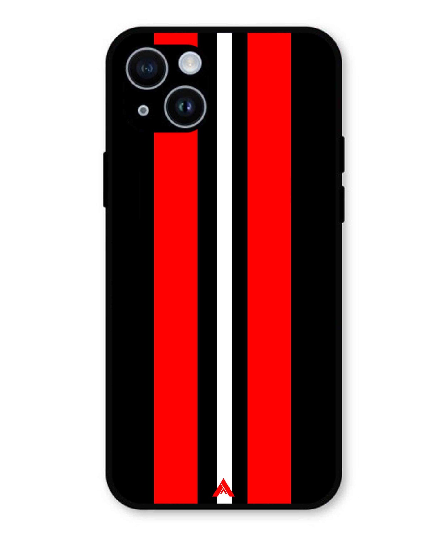 Stripe Pattern 8 Metal Back Cover Phone Case for iPhone 15