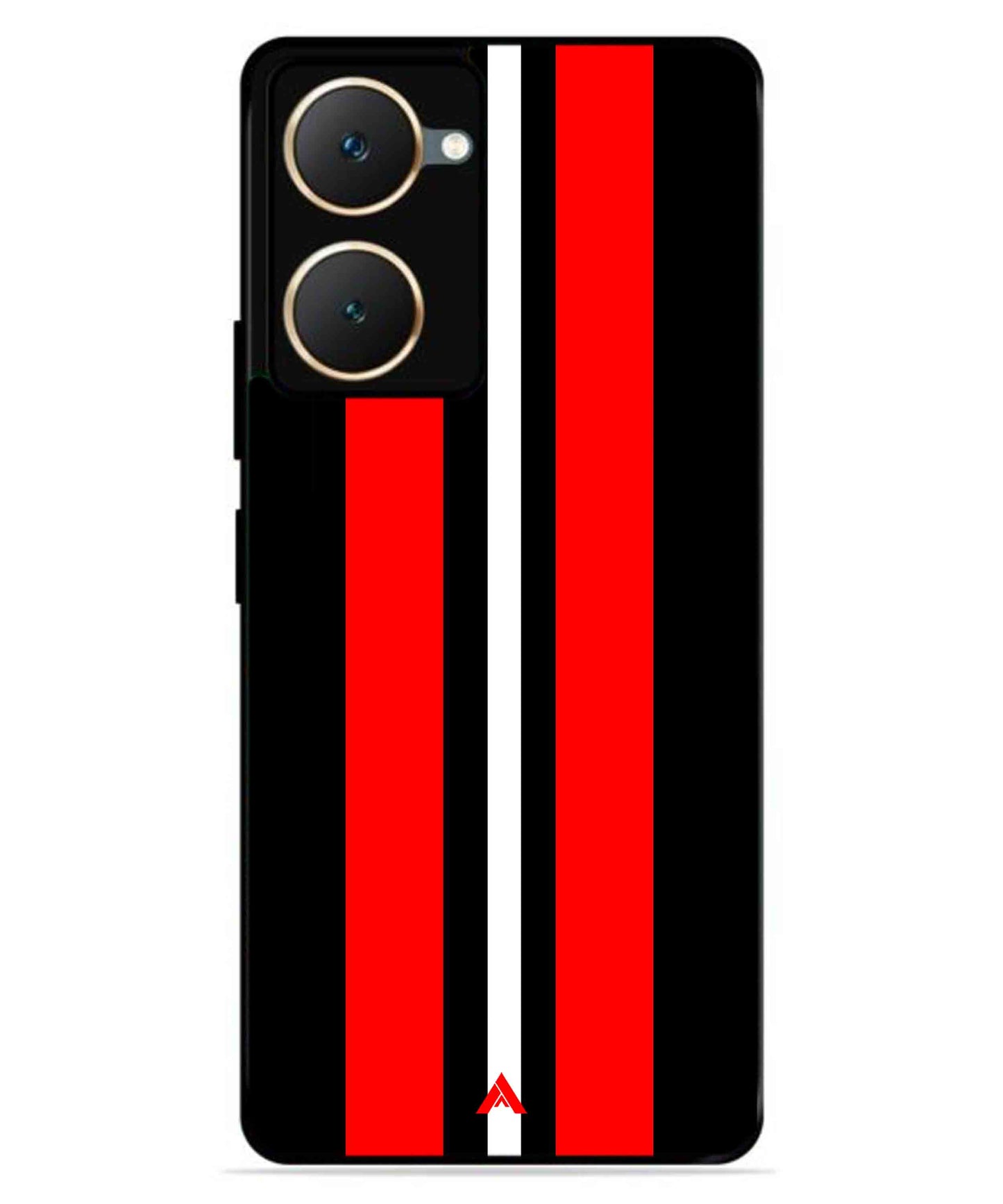Stripe Pattern 8 Metal Back Cover Phone Case for iQOO Z9 Lite