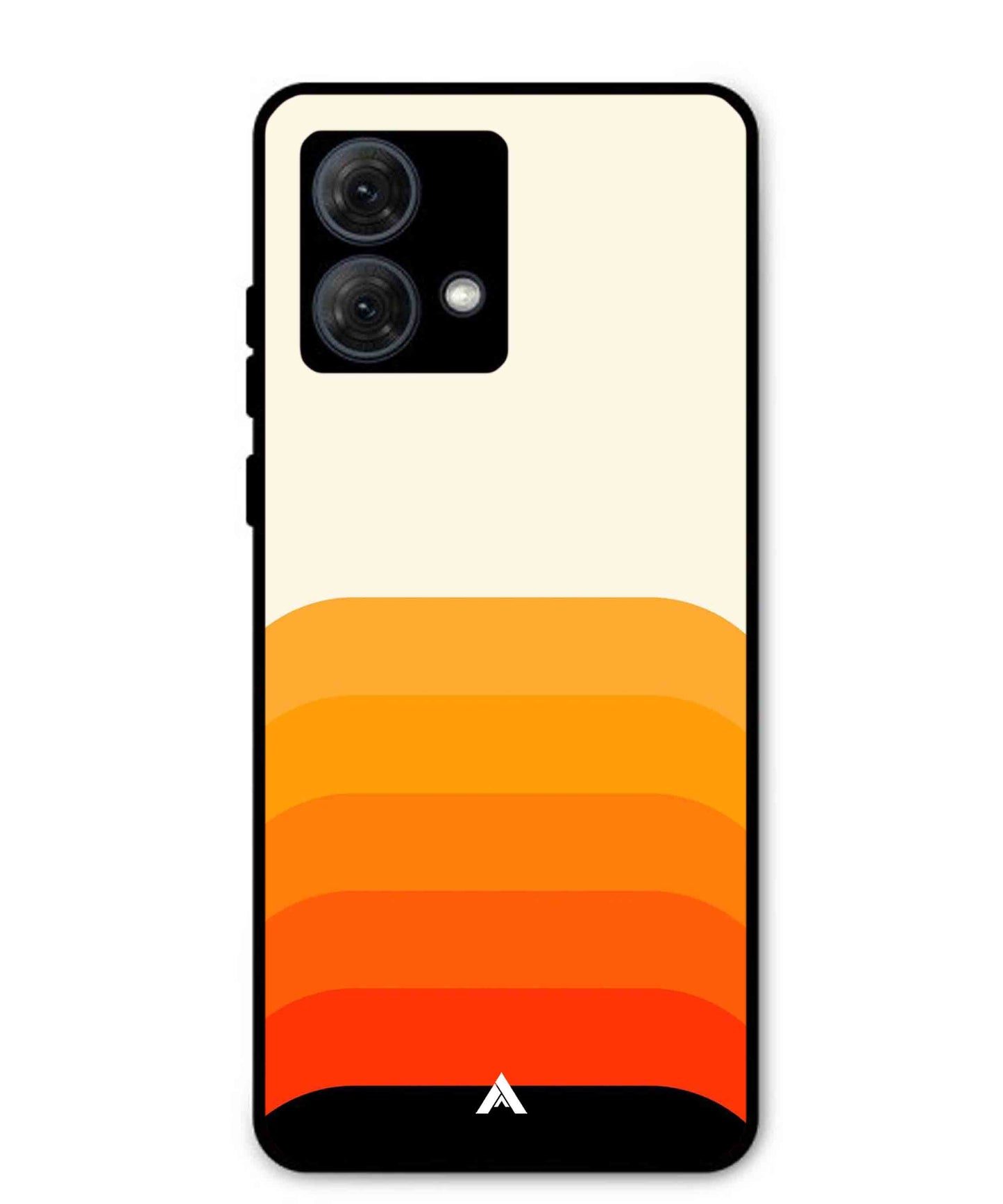 Stripe Pattern 9 Metal Back Cover Phone Case for Moto G84