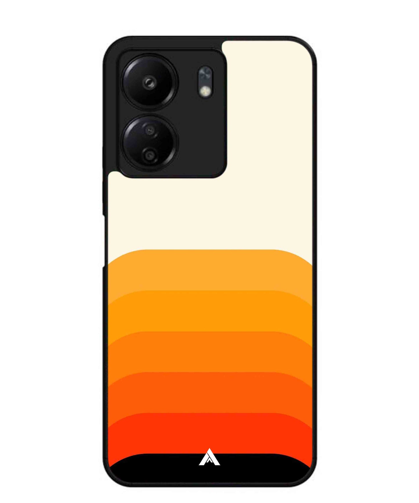 Stripe Pattern 9 Metal Back Cover Phone Case for Poco C65