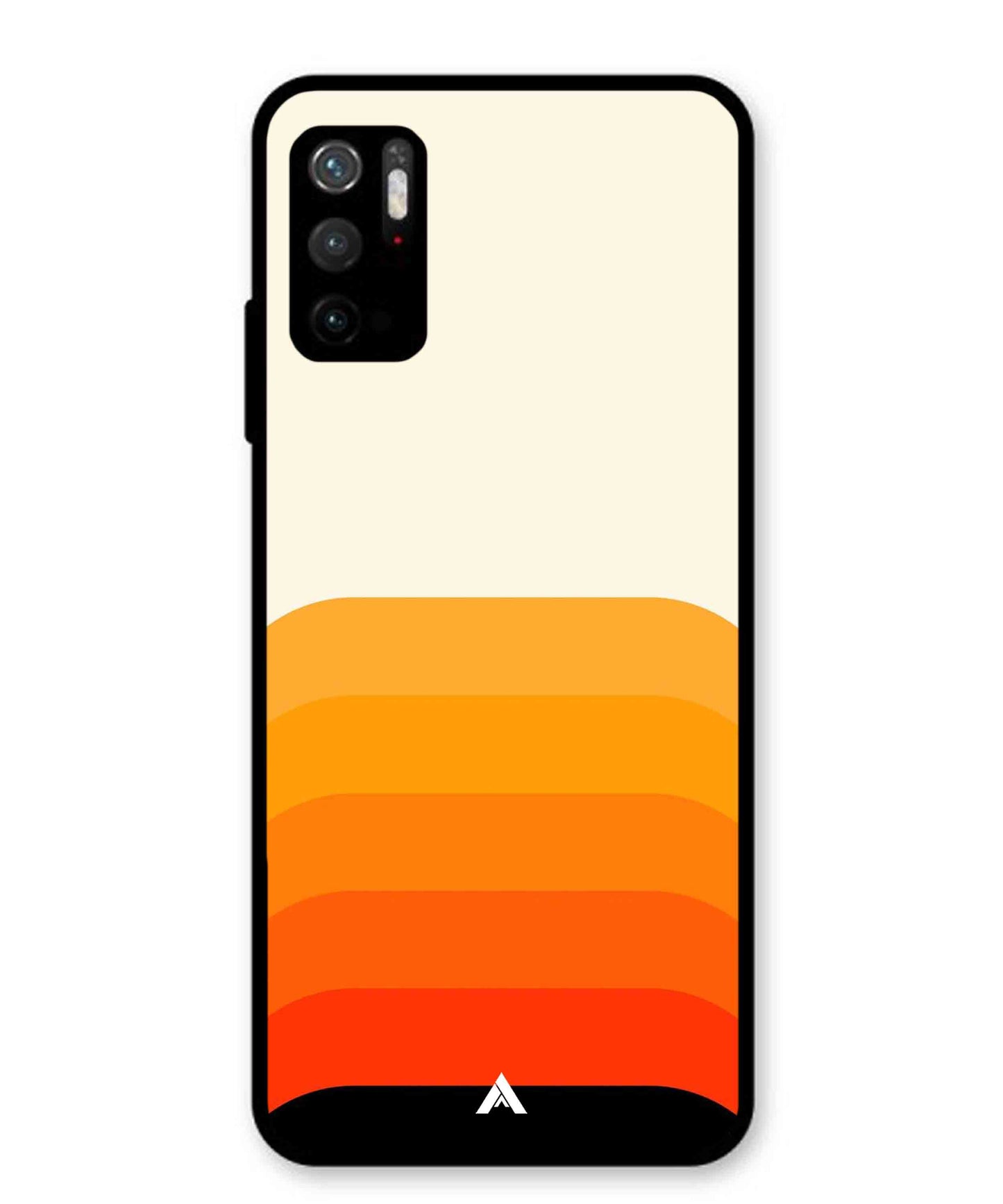 Stripe Pattern 9 Metal Back Cover Phone Case for Poco M3 Pro