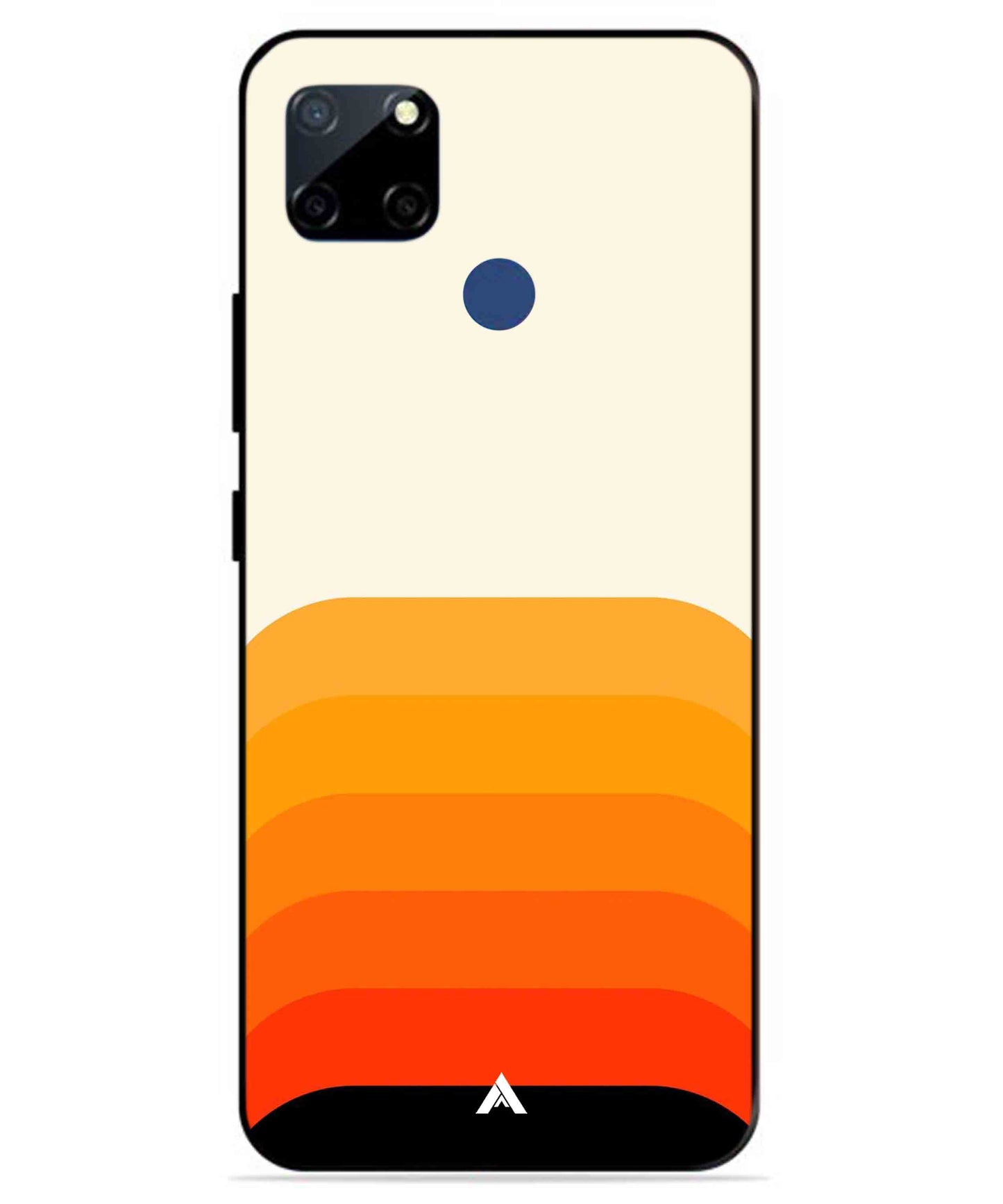 Stripe Pattern 9 Metal Back Cover Phone Case for Realme C23