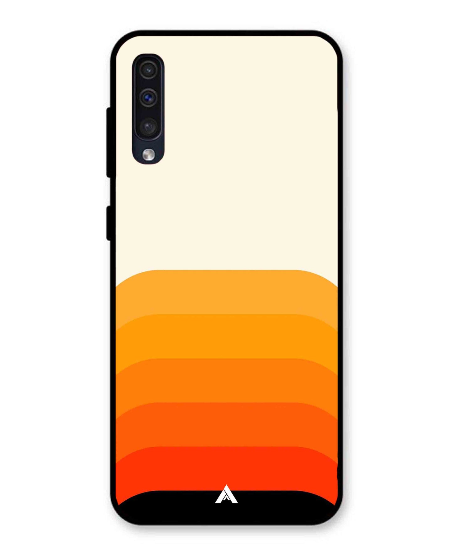 Stripe Pattern 9 Metal Back Cover Phone Case for Samsung Galaxy A50