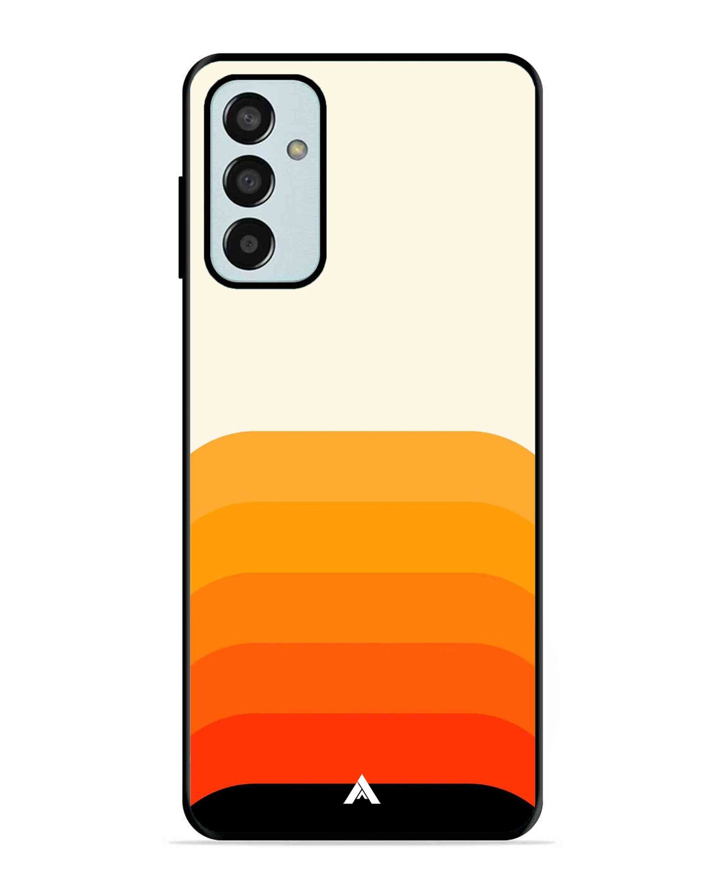 Stripe Pattern 9 Metal Back Cover Phone Case for Samsung Galaxy M13 4G