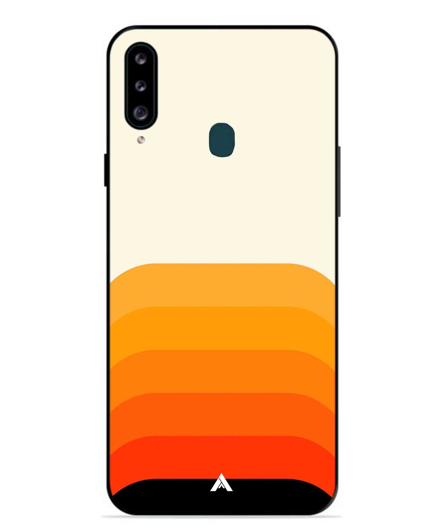 Stripe Pattern 9 Metal Back Cover Phone Case for Samsung Galaxy M30
