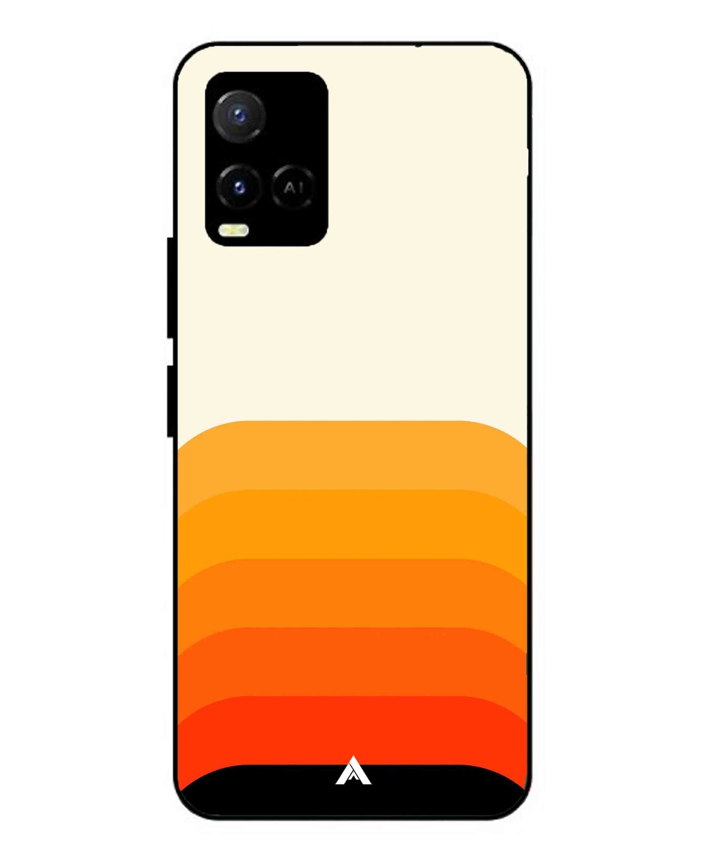 Stripe Pattern 9 Metal Back Cover Phone Case for Vivo Y21