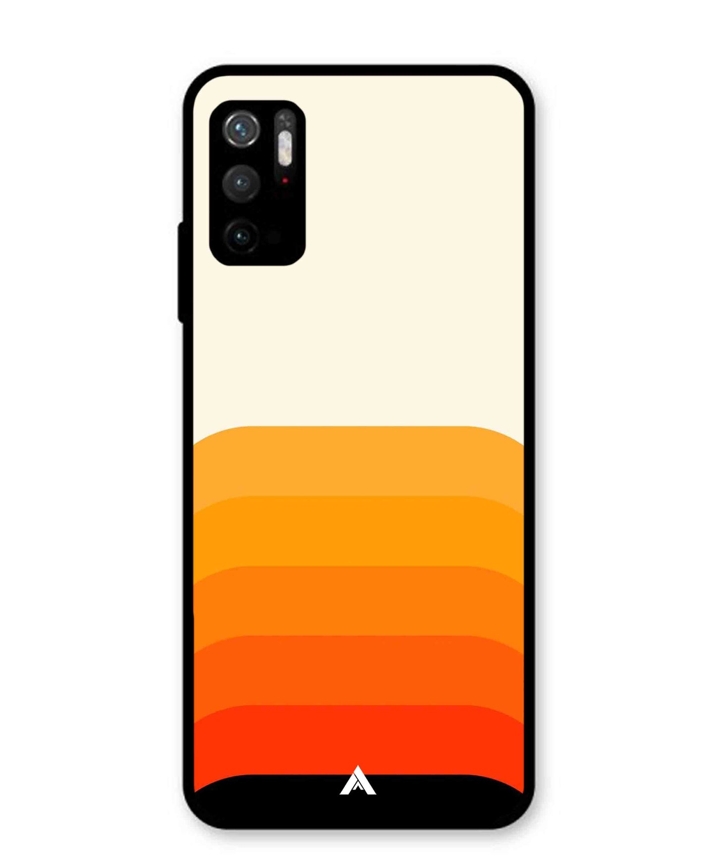Stripe Pattern 9 Metal Back Cover Phone Case for Xiaomi Redmi Note 10T