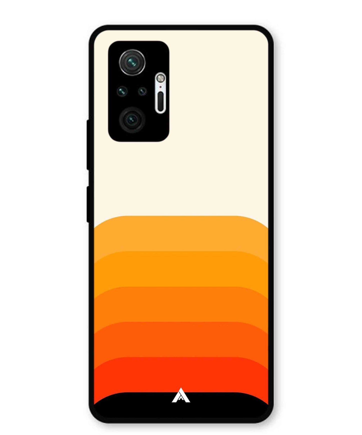 Stripe Pattern 9 Metal Back Cover Phone Case for Xiaomi Redmi Note 10 Pro Plus