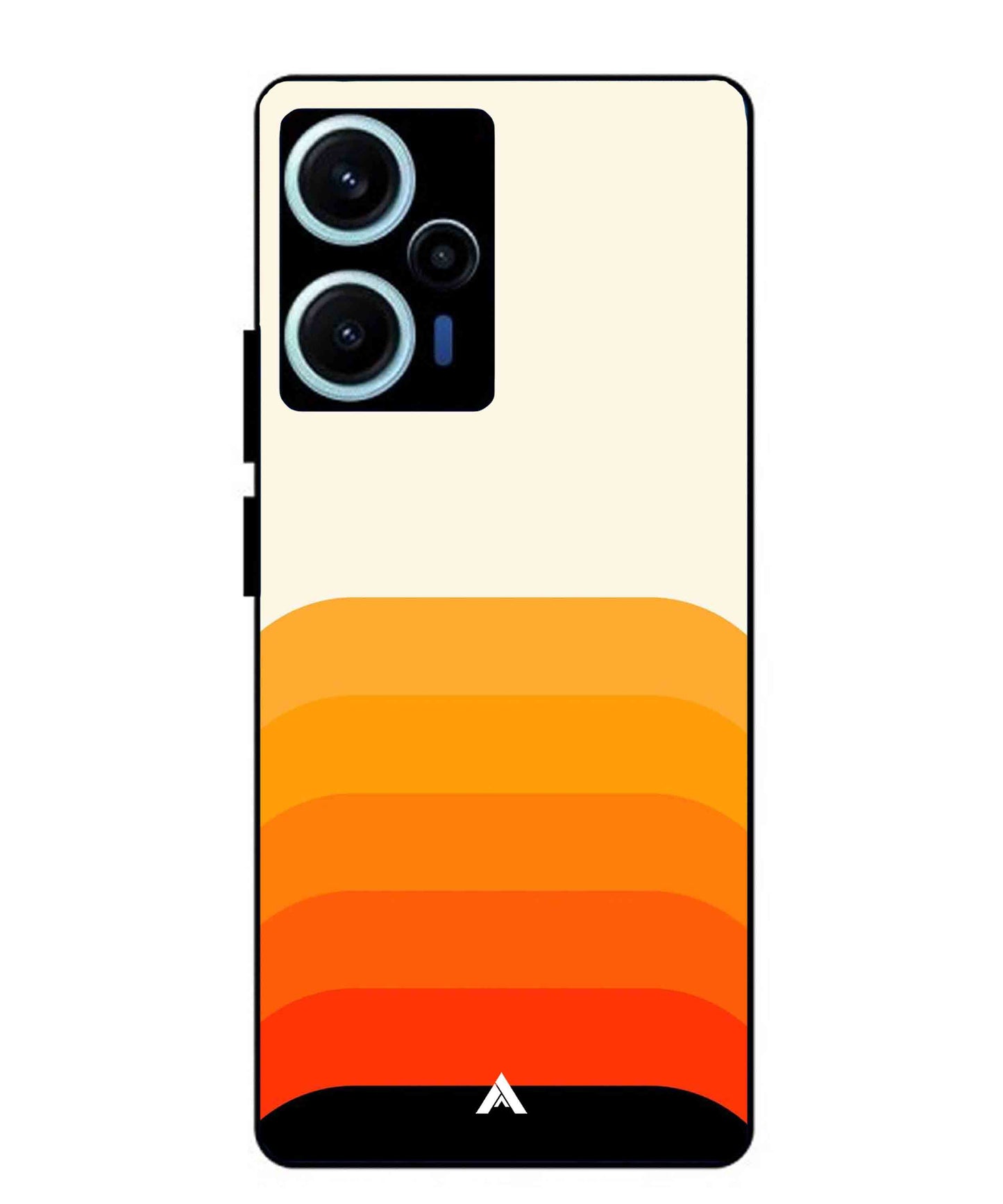 Stripe Pattern 9 Metal Back Cover Phone Case for Xiaomi Redmi Note 12 Turbo