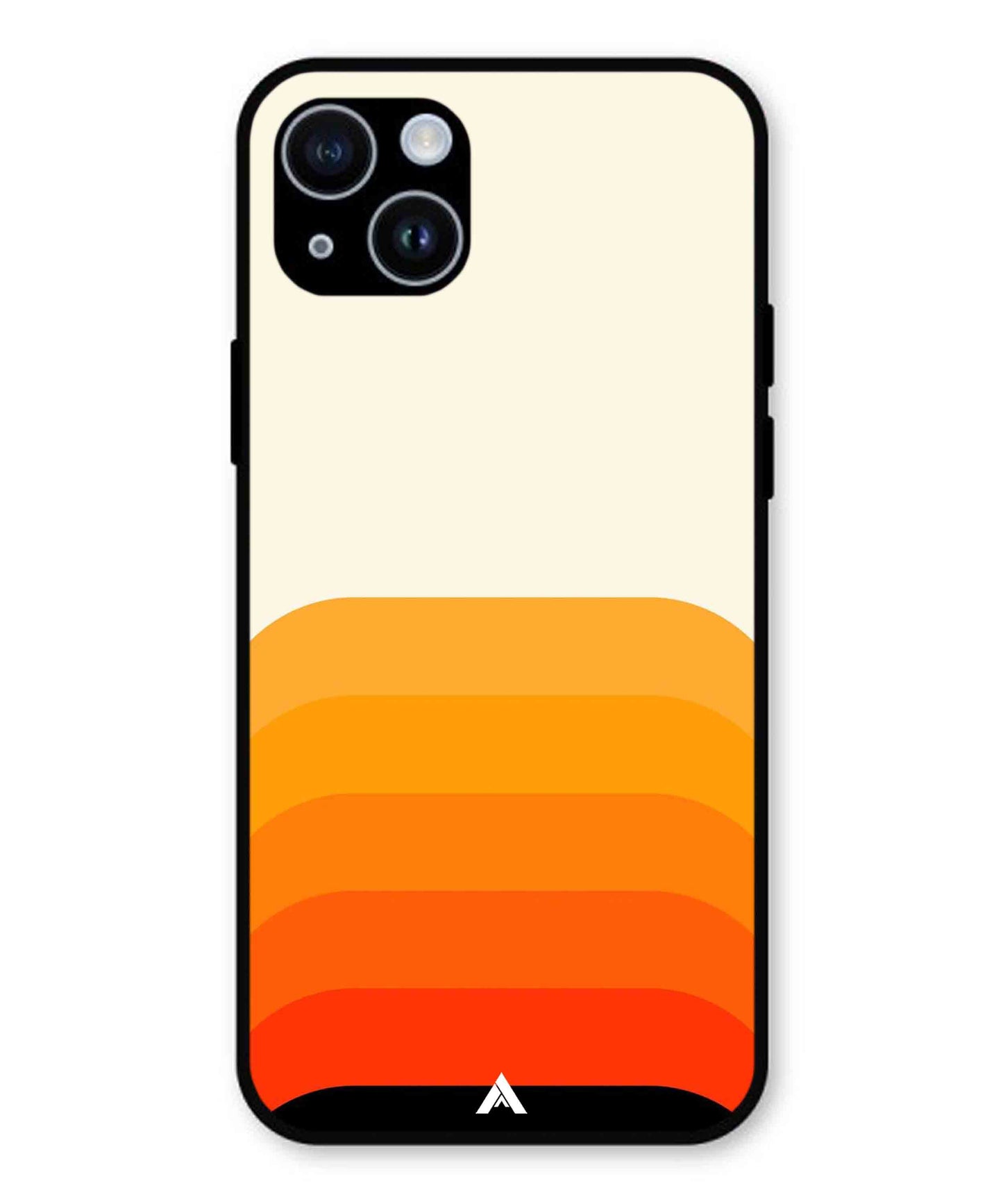 Stripe Pattern 9 Metal Back Cover Phone Case for iPhone 14