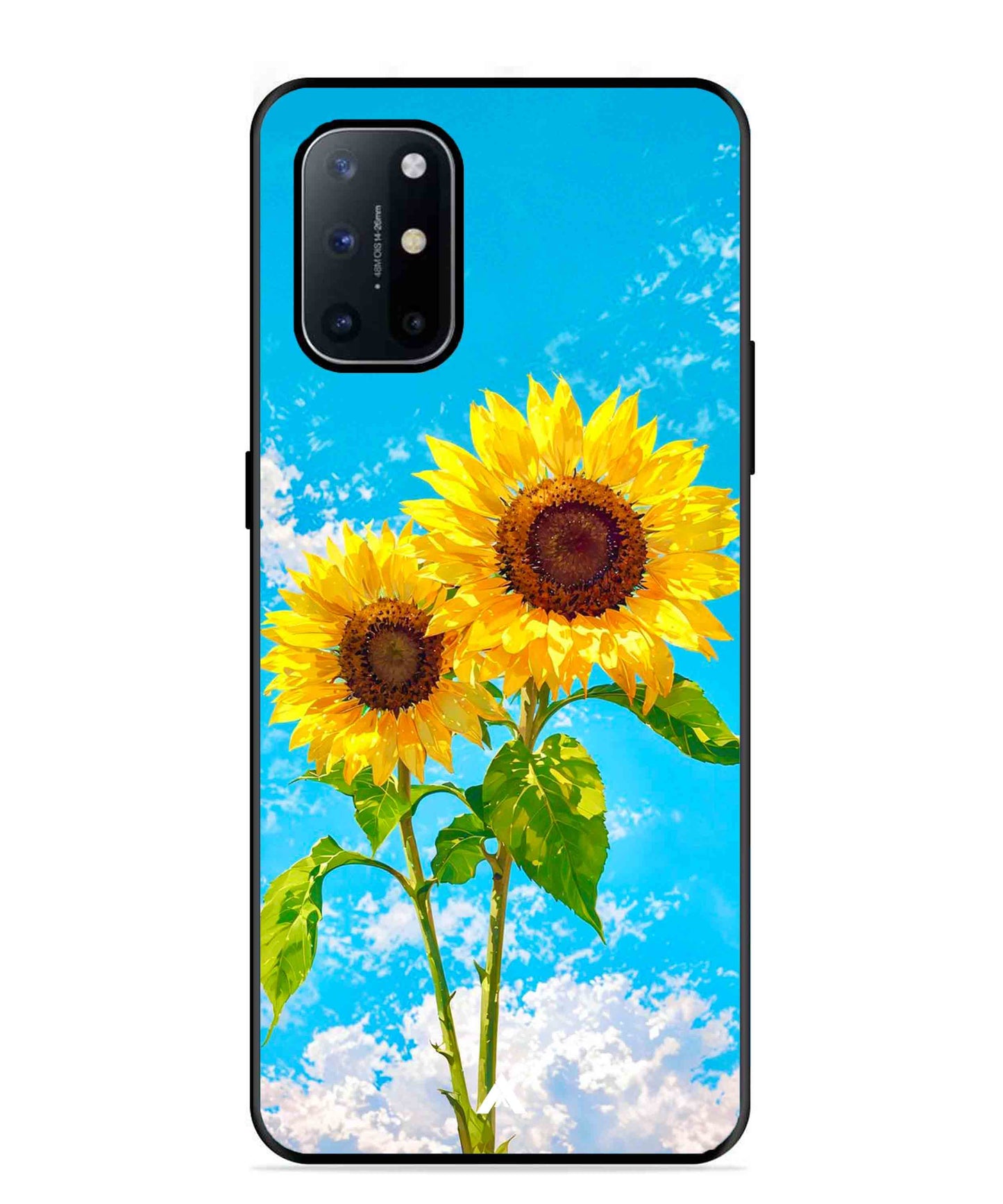 Sunflower Metal Back Cover Phone Case for Oneplus 8T