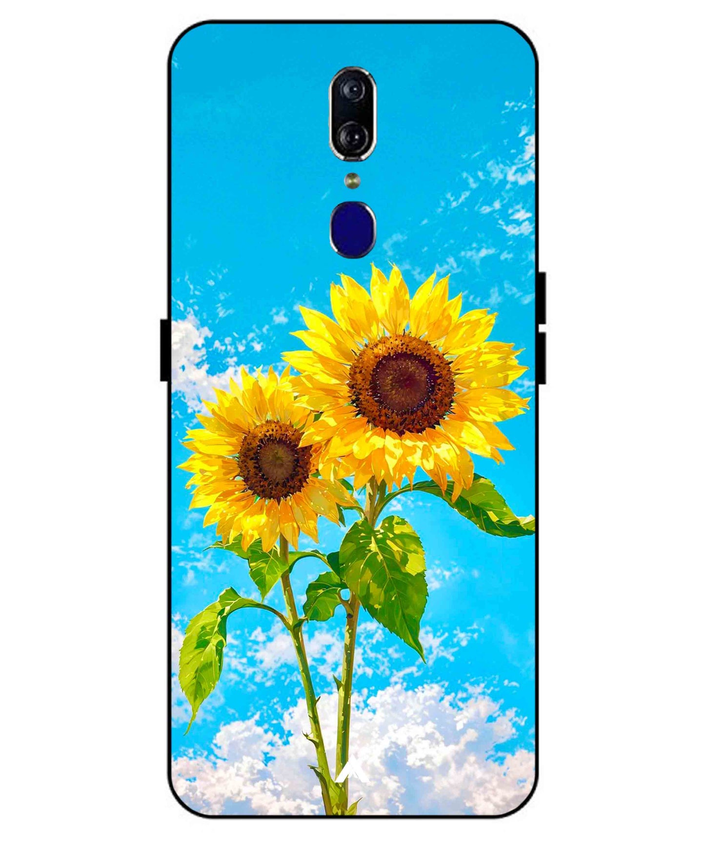 Sunflower Metal Back Cover Phone Case for Oppo F11