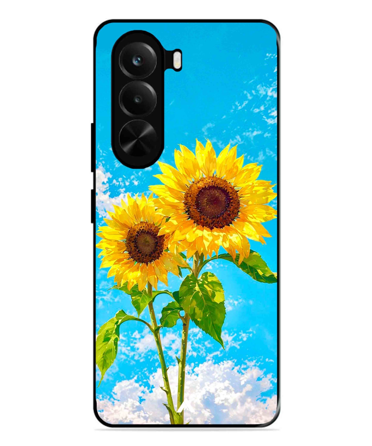 Sunflower Metal Back Cover Phone Case for Realme P4X