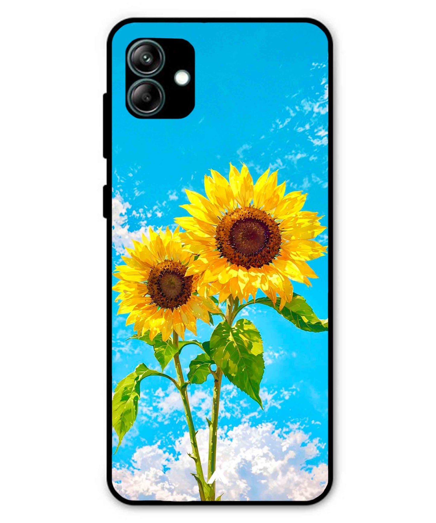Sunflower Metal Back Cover Phone Case for Samsung Galaxy A04