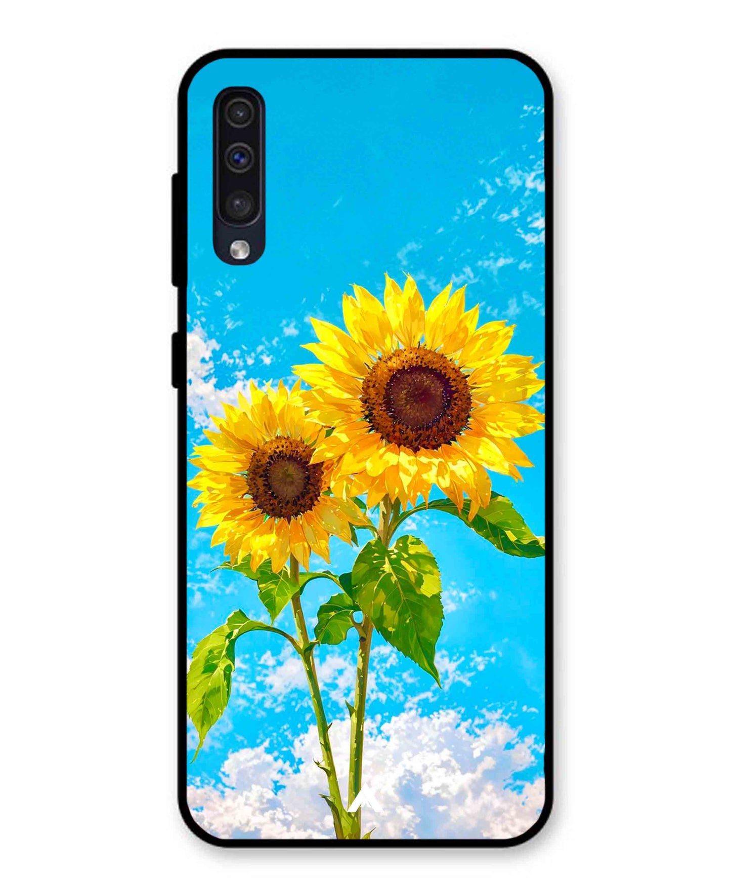 Sunflower Metal Back Cover Phone Case for Samsung Galaxy A50