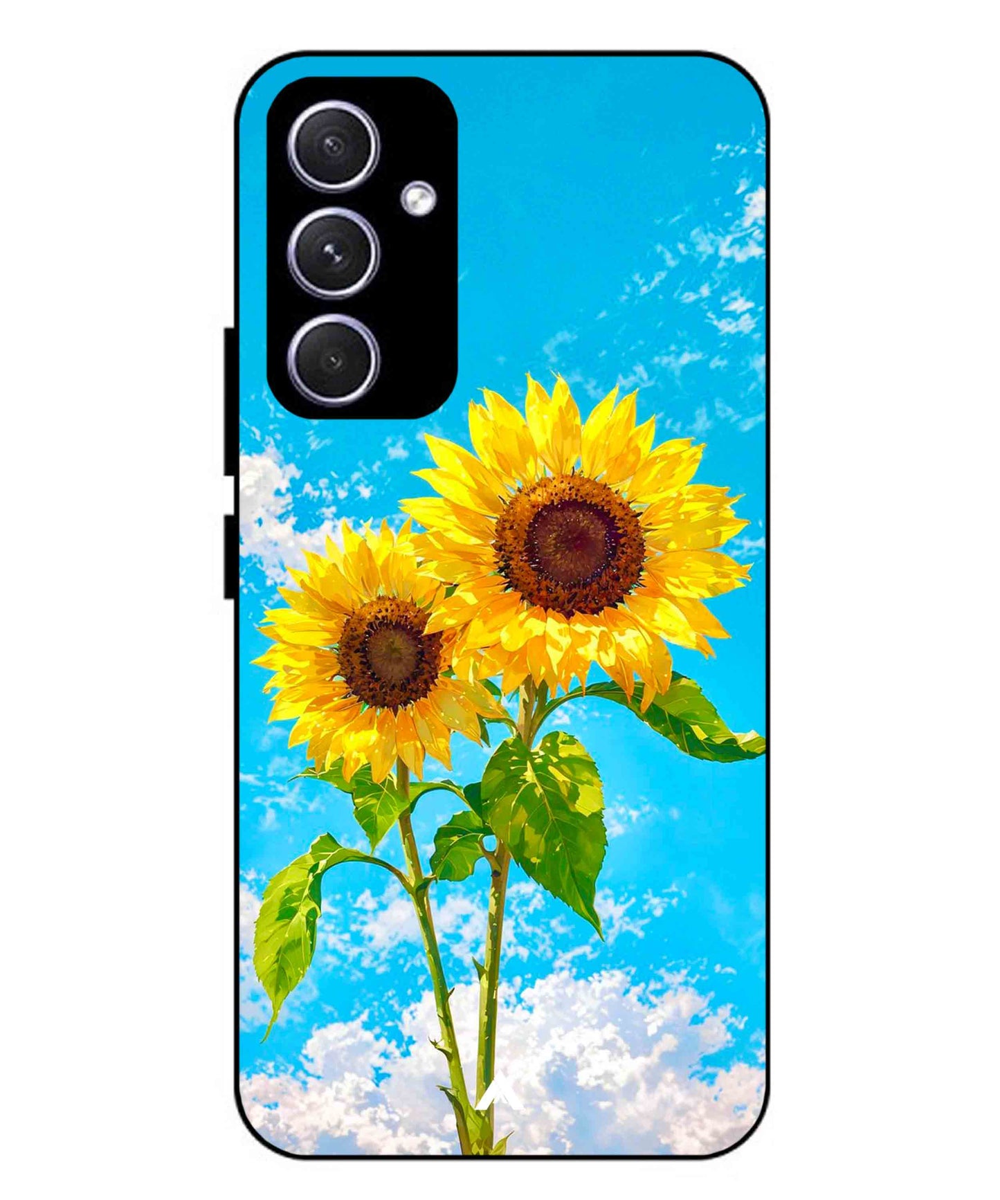 Sunflower Metal Back Cover Phone Case for Samsung Galaxy A54