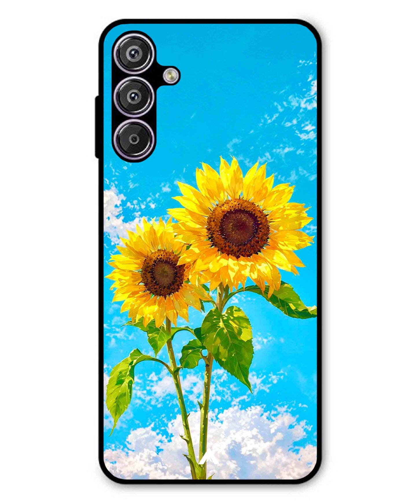Sunflower Metal Back Cover Phone Case for Samsung Galaxy M15