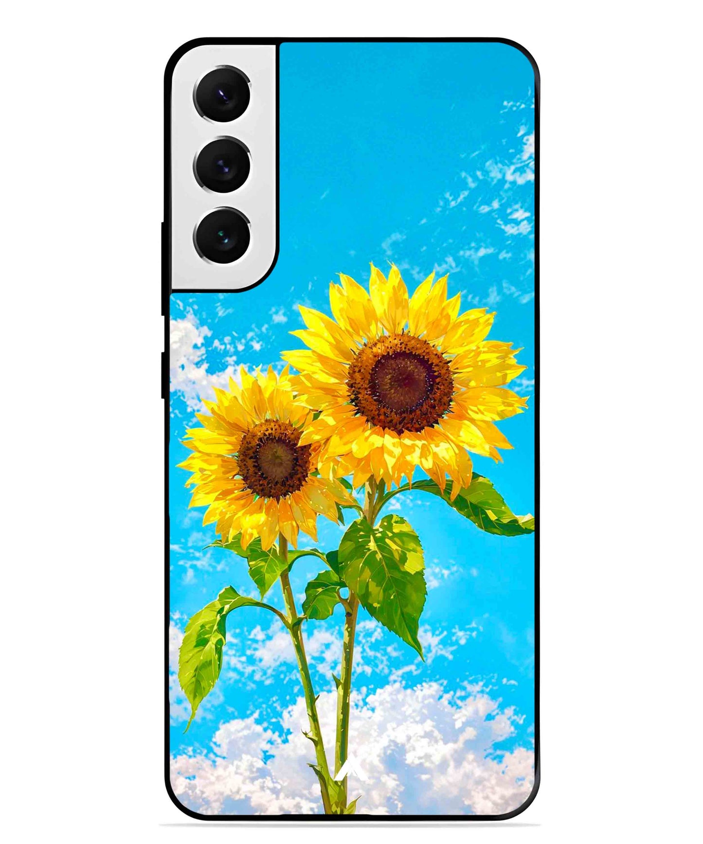 Sunflower Metal Back Cover Phone Case for Samsung Galaxy S22