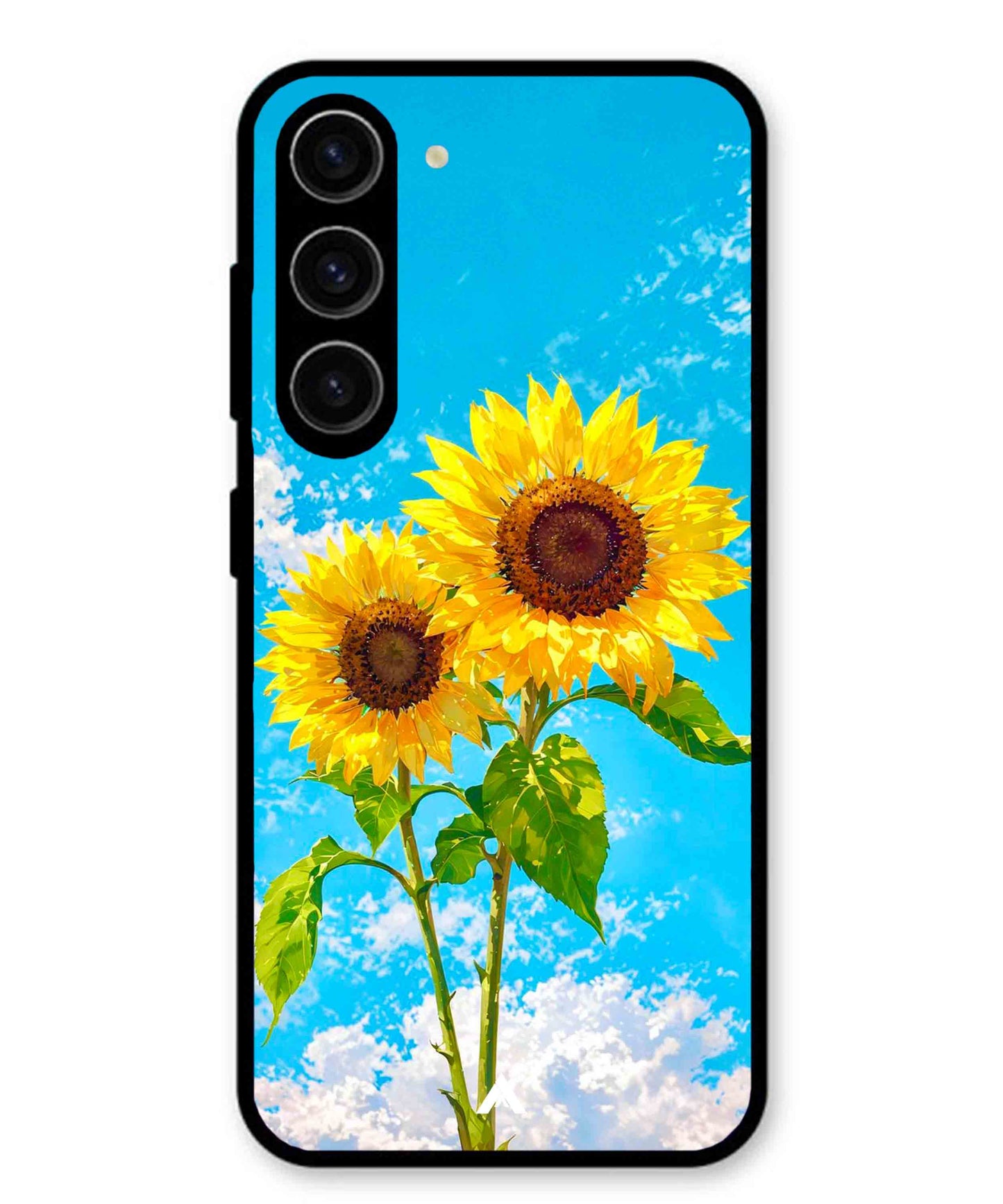Sunflower Metal Back Cover Phone Case for Samsung Galaxy S24