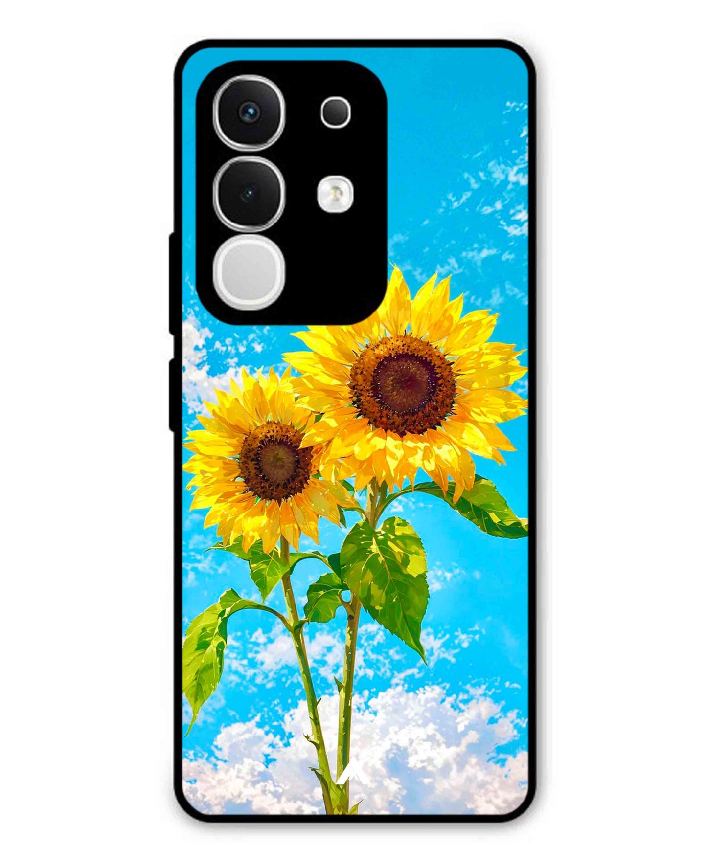 Sunflower Metal Back Cover Phone Case for Vivo T4X