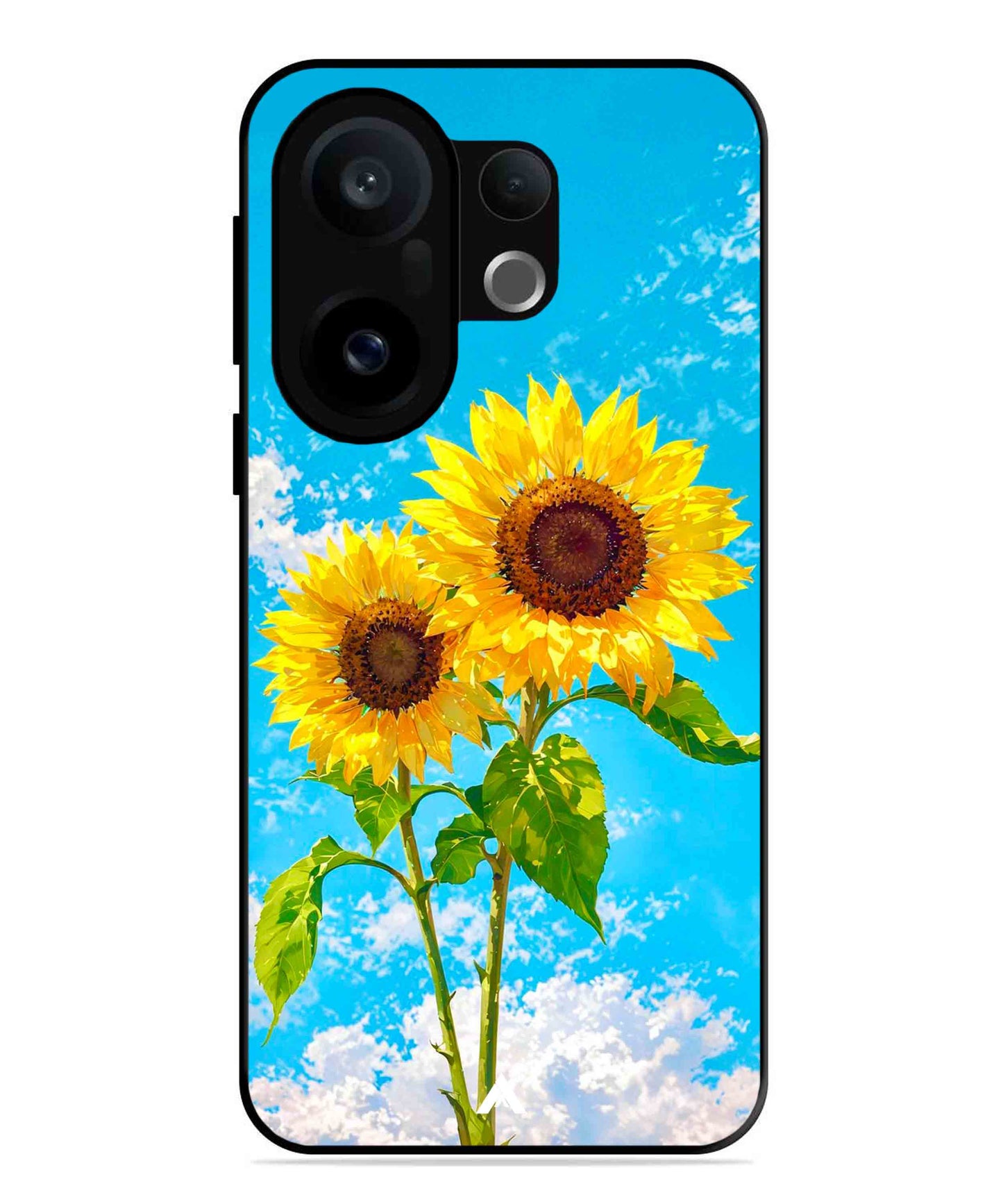 Sunflower Metal Back Cover Phone Case for Vivo X200 FE