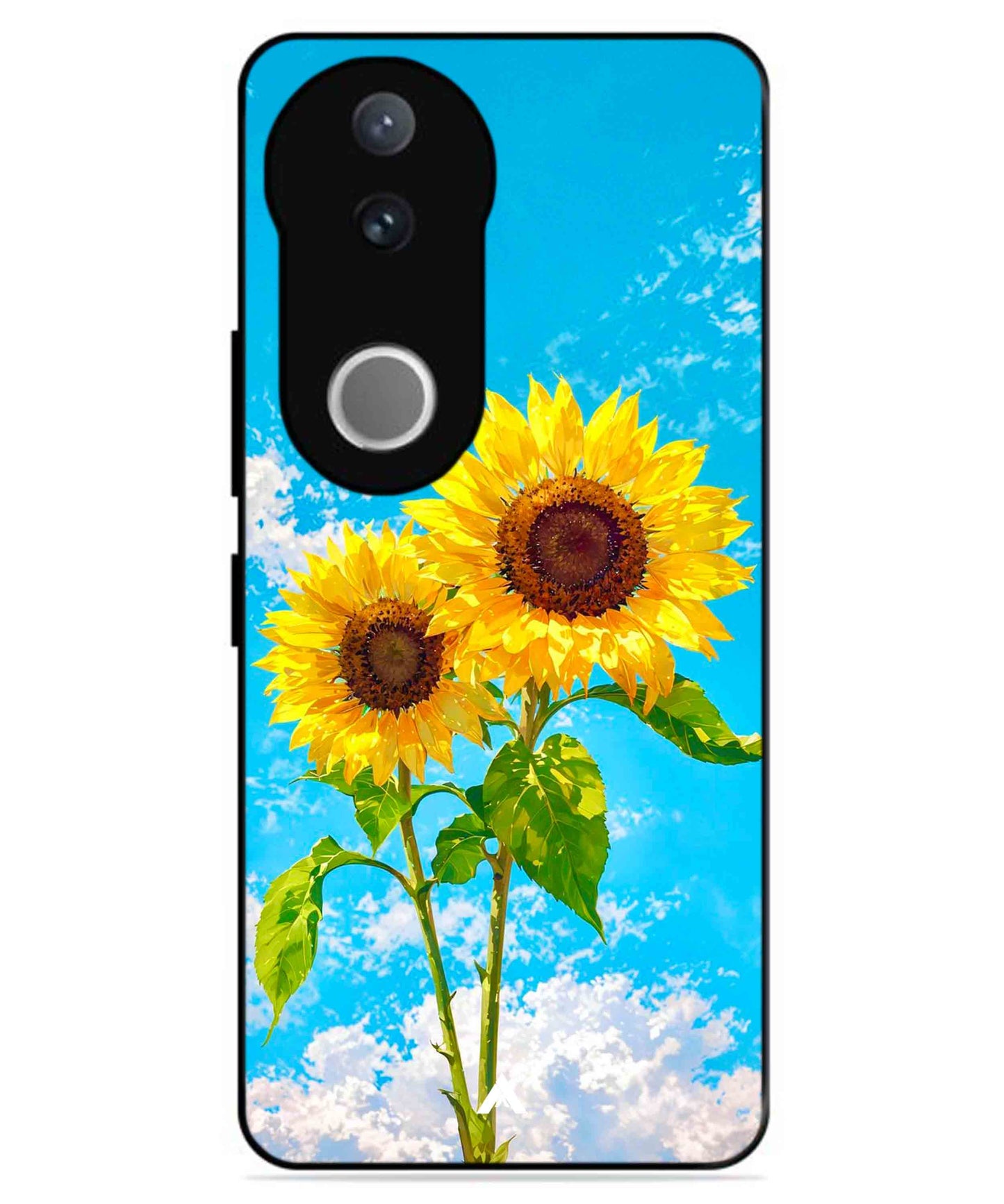 Sunflower Metal Back Cover Phone Case for Vivo v50e