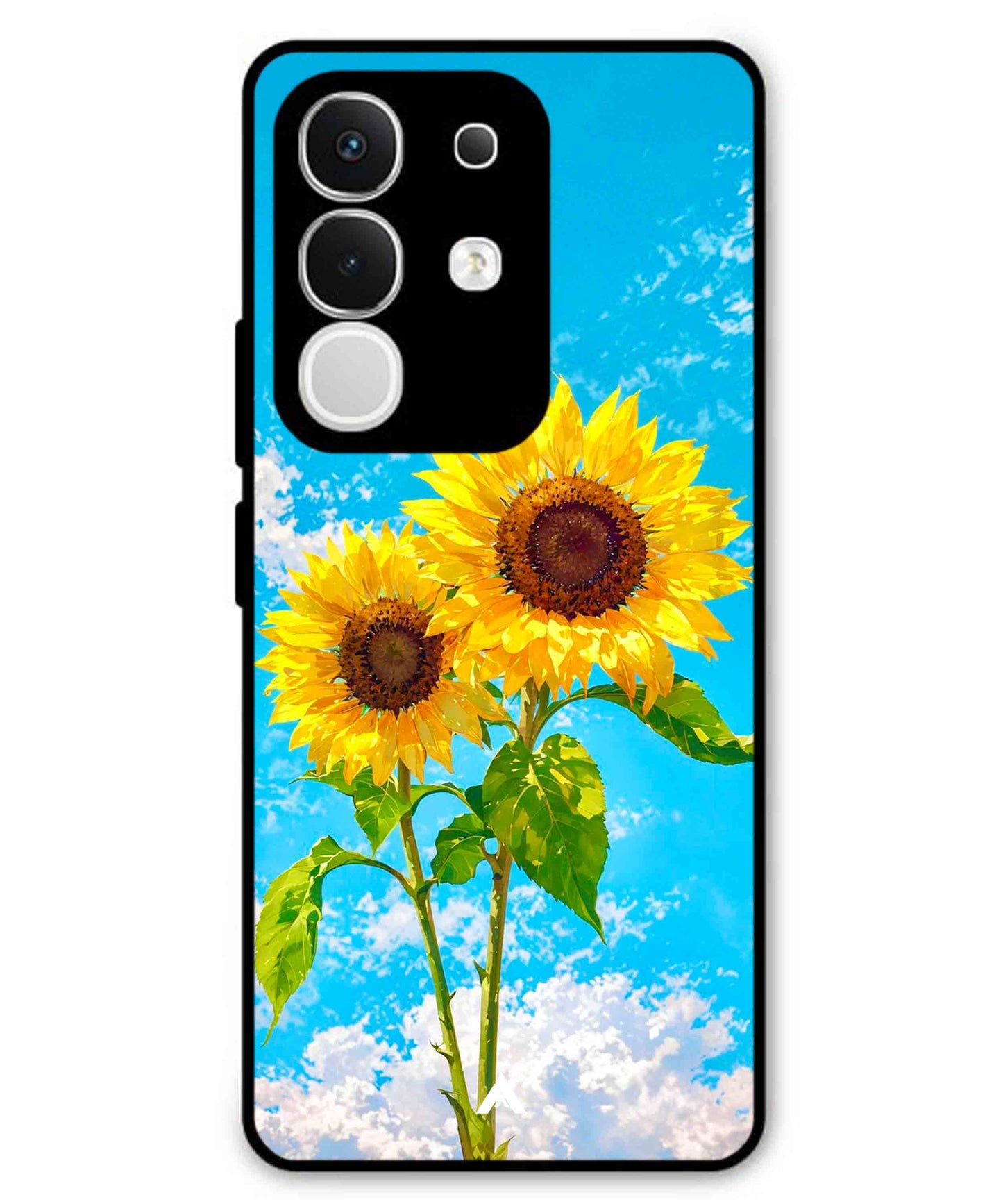 Sunflower Metal Back Cover Phone Case for iQOO Z10x