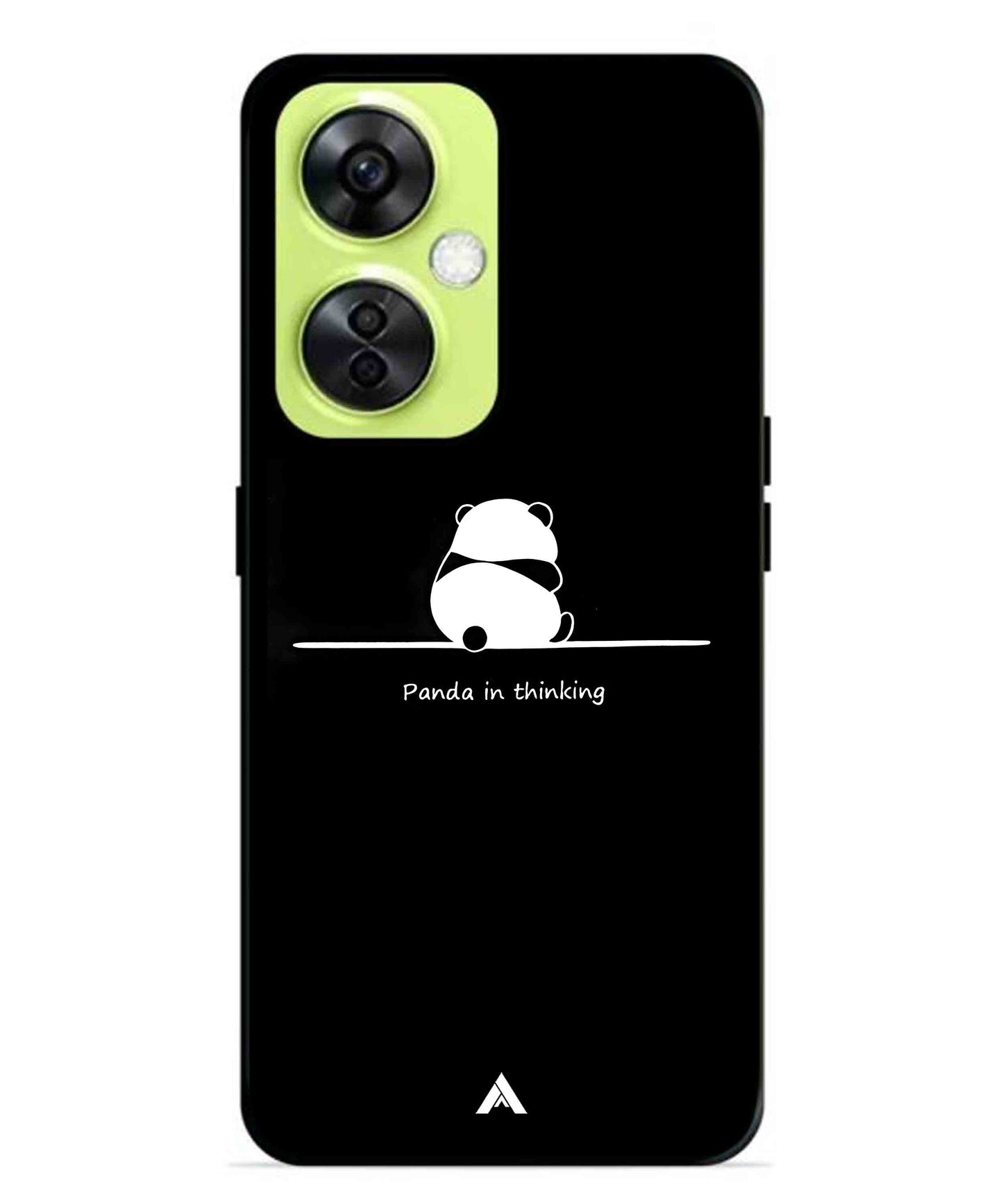 Thinking Panda Metal Back Cover Phone Case for Oneplus Nord CE 3 Lite