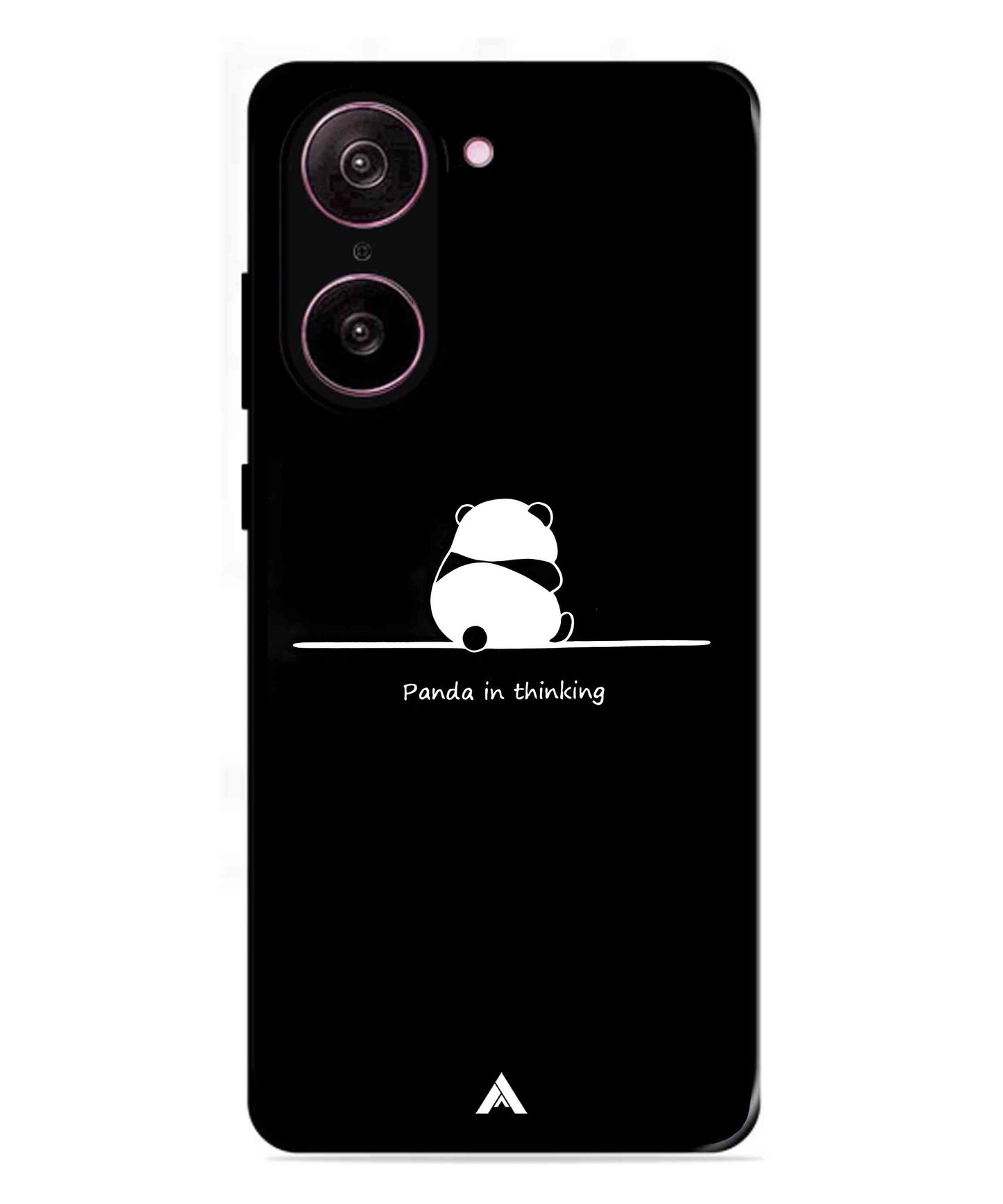 Thinking Panda Metal Back Cover Phone Case for Oneplus Nord CE 5