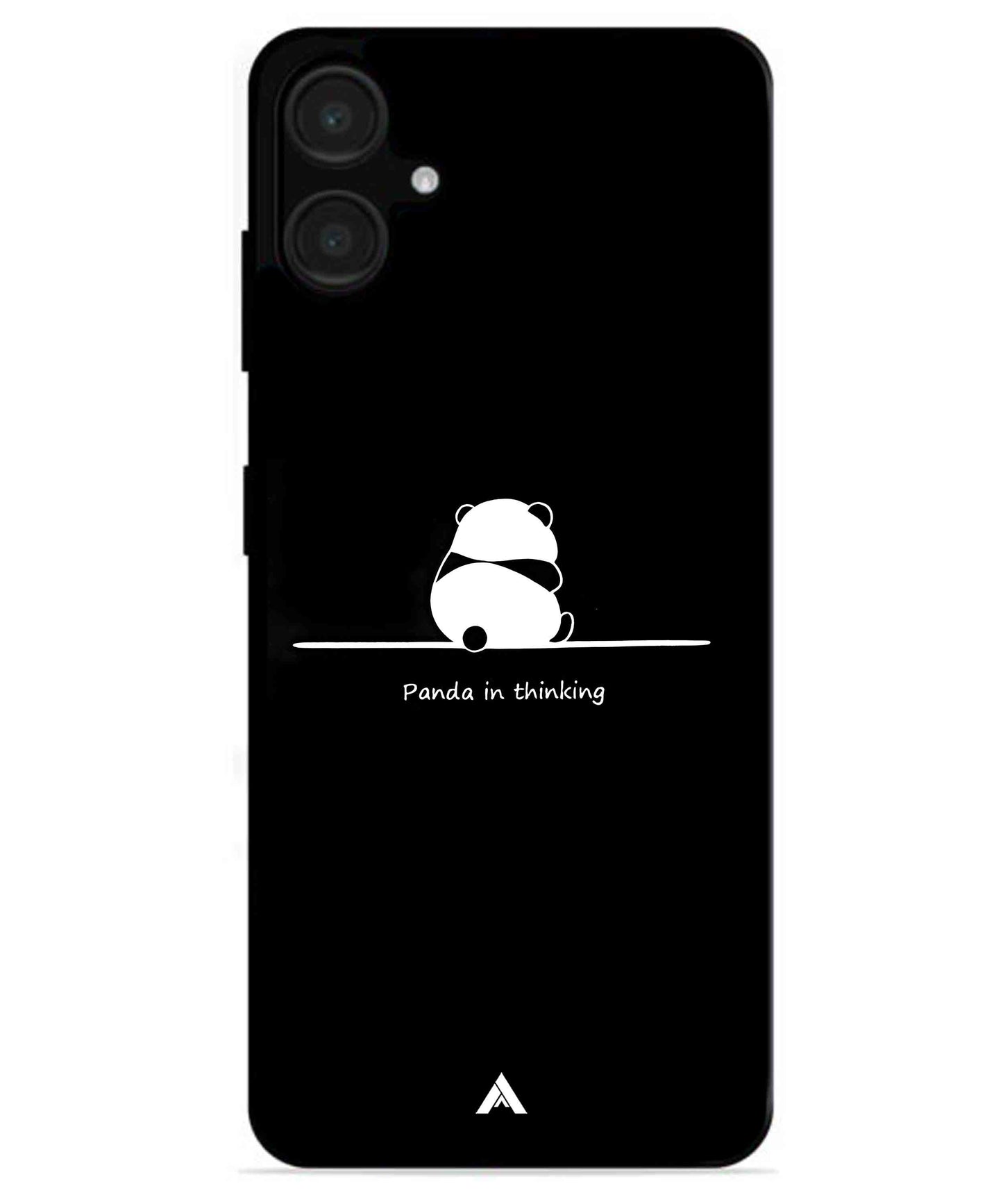 Thinking Panda Metal Back Cover Phone Case for Samsung Galaxy A06