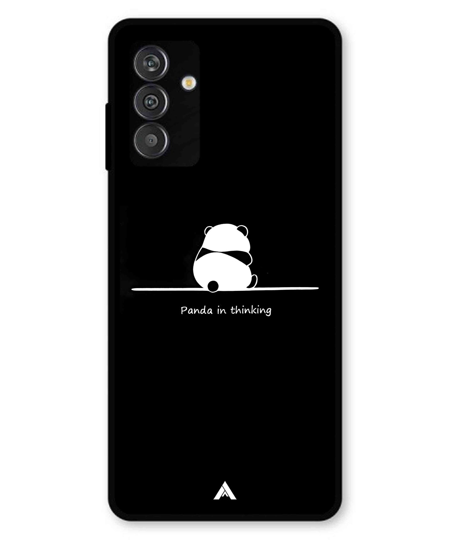 Thinking Panda Metal Back Cover Phone Case for Samsung Galaxy F14