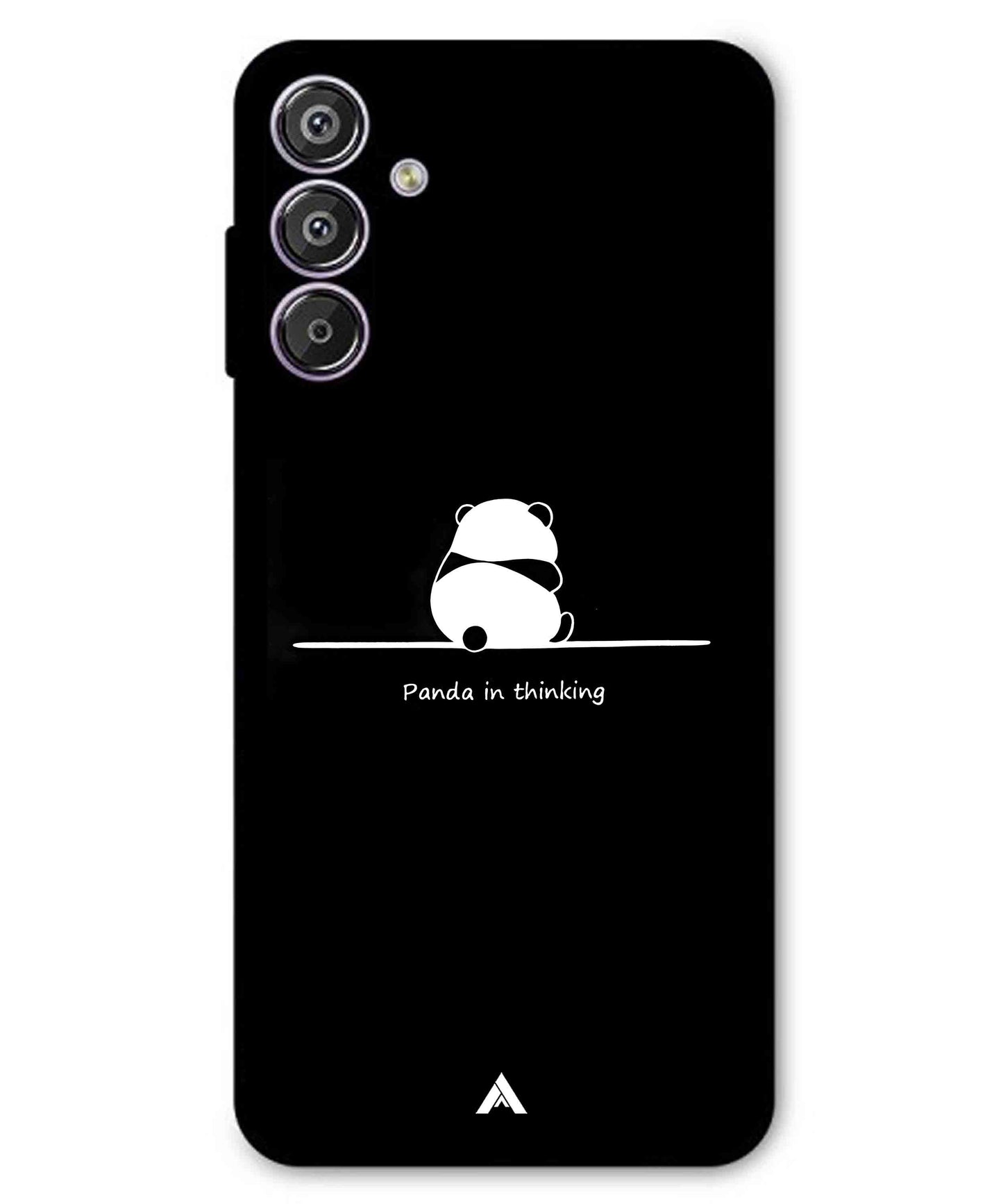 Thinking Panda Metal Back Cover Phone Case for Samsung Galaxy F15