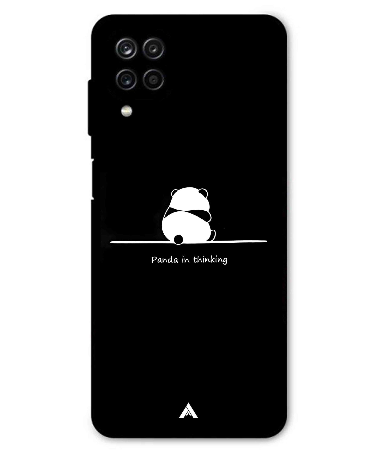 Thinking Panda Metal Back Cover Phone Case for Samsung Galaxy F22