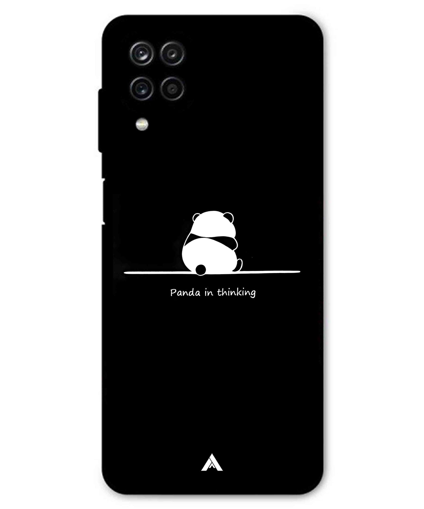 Thinking Panda Metal Back Cover Phone Case for Samsung Galaxy M53