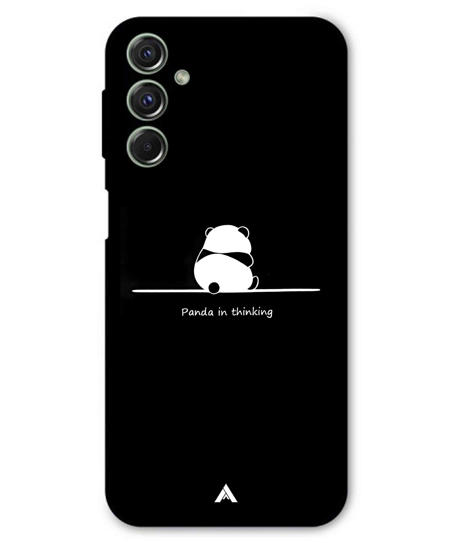 Thinking Panda Metal Back Cover Phone Case for Samsung Galaxy M54