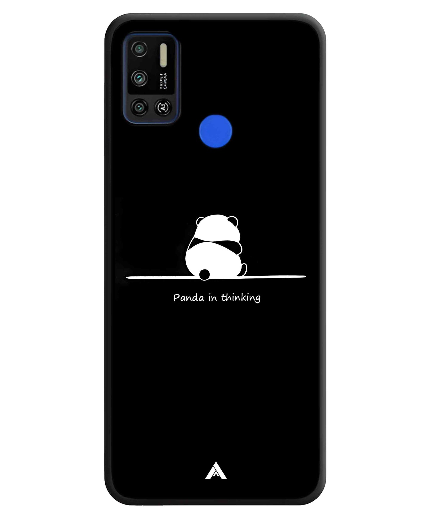 Thinking Panda Metal Back Cover Phone Case for Tecno Spark 6 Air