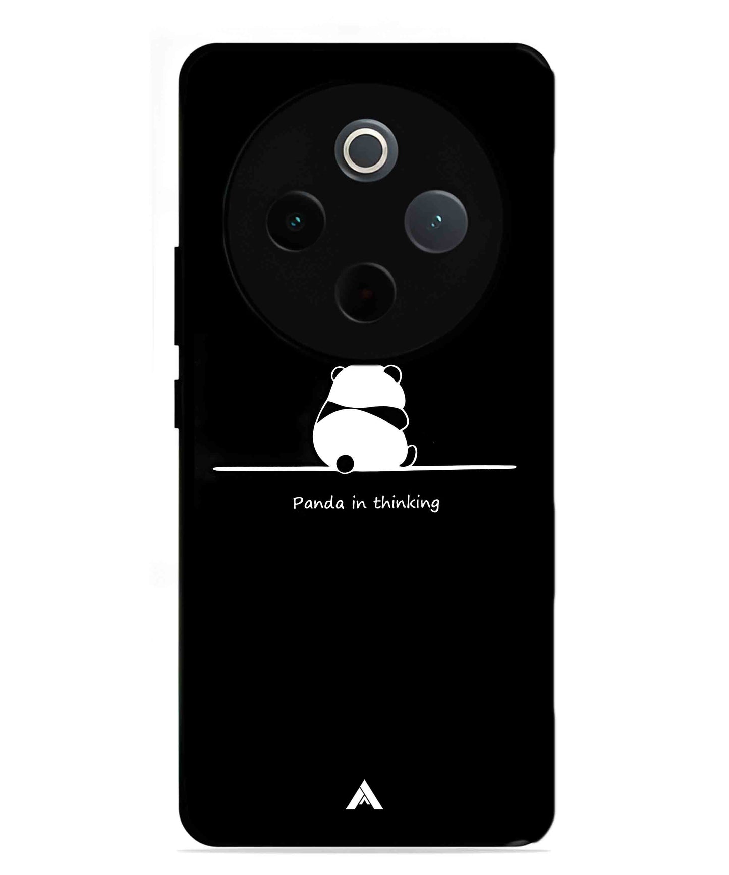 Thinking Panda Metal Back Cover Phone Case for Vivo T4