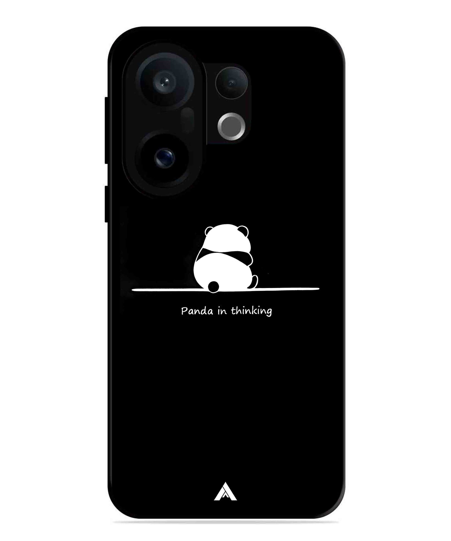 Thinking Panda Metal Back Cover Phone Case for Vivo X200 FE