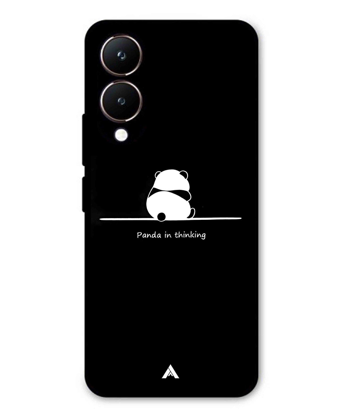 Thinking Panda Metal Back Cover Phone Case for Vivo Y28