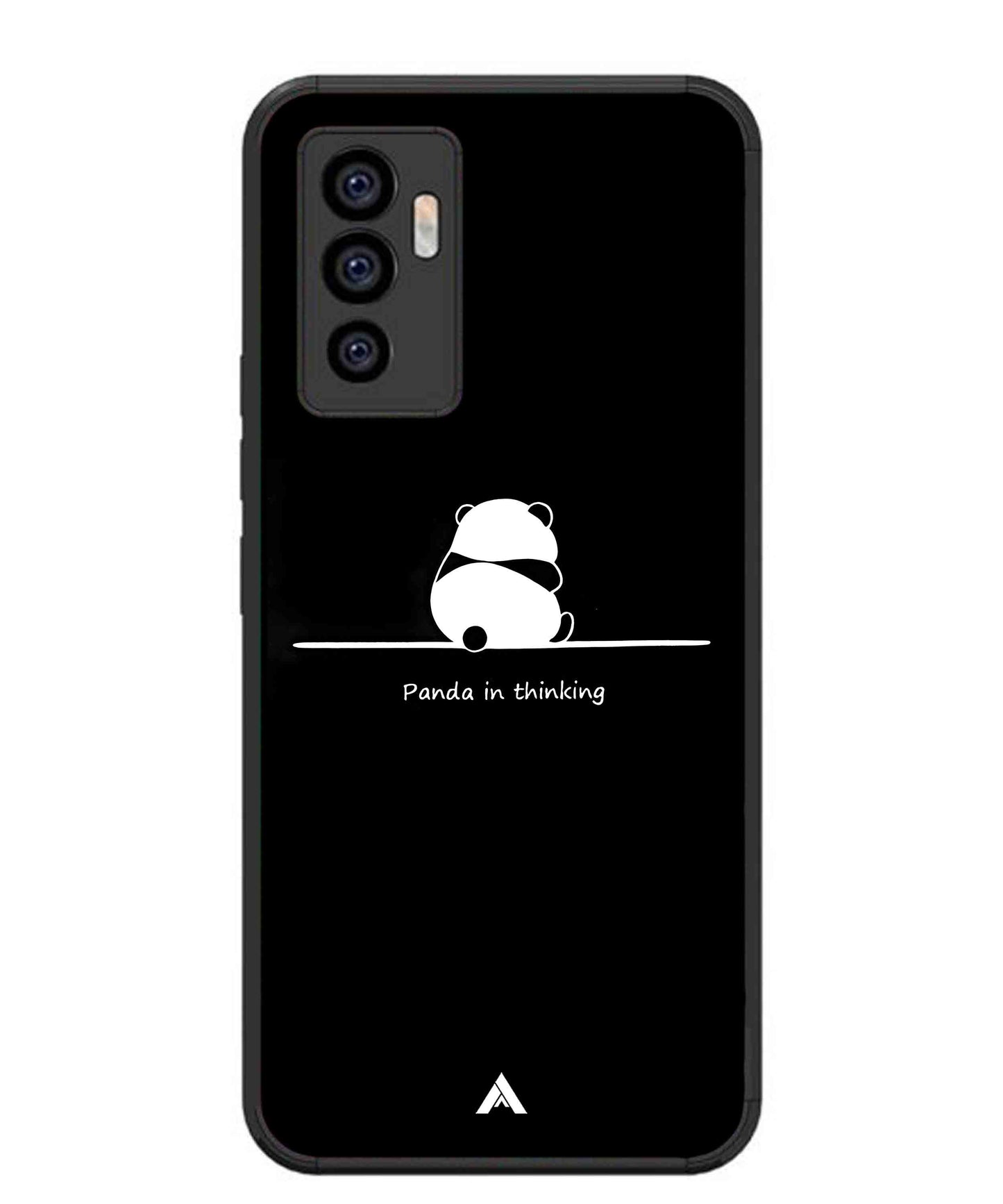 Thinking Panda Metal Back Cover Phone Case for Vivo Y75 4G
