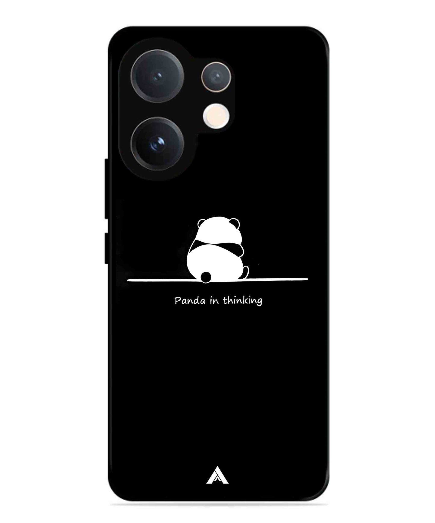 Thinking Panda Metal Back Cover Phone Case for Vivo v60