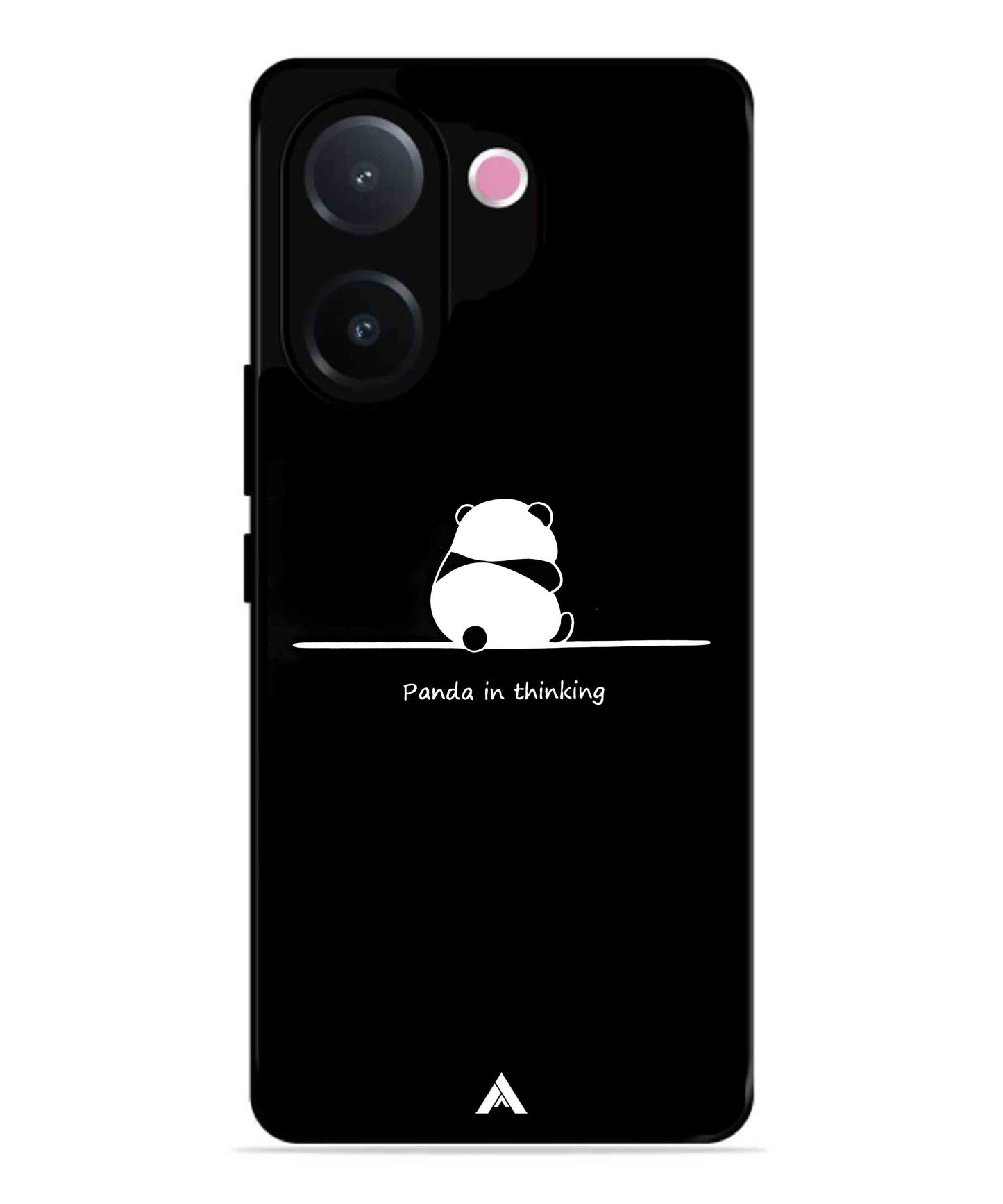 Thinking Panda Metal Back Cover Phone Case for Vivo v60e