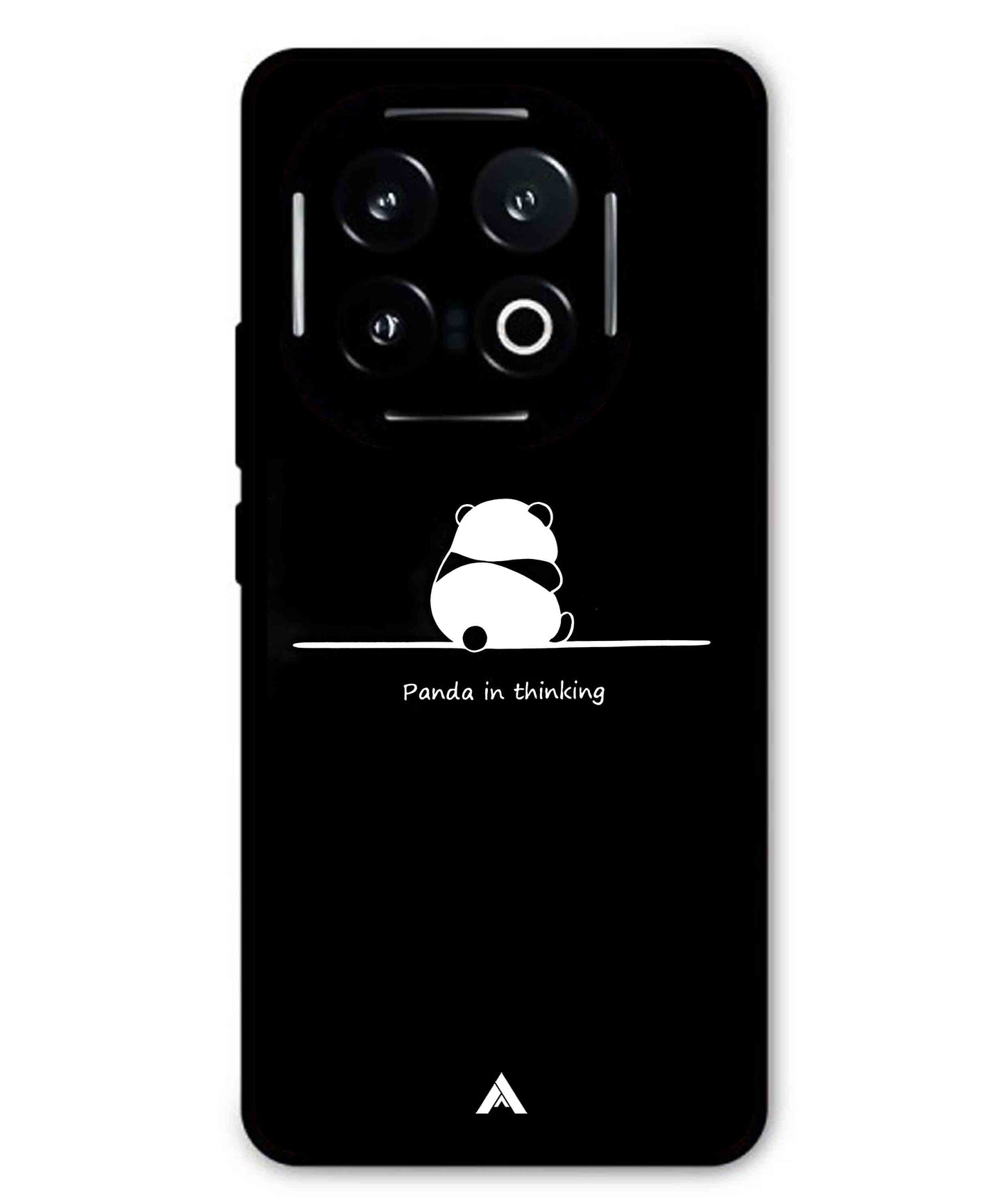 Thinking Panda Metal Back Cover Phone Case for iQOO 13