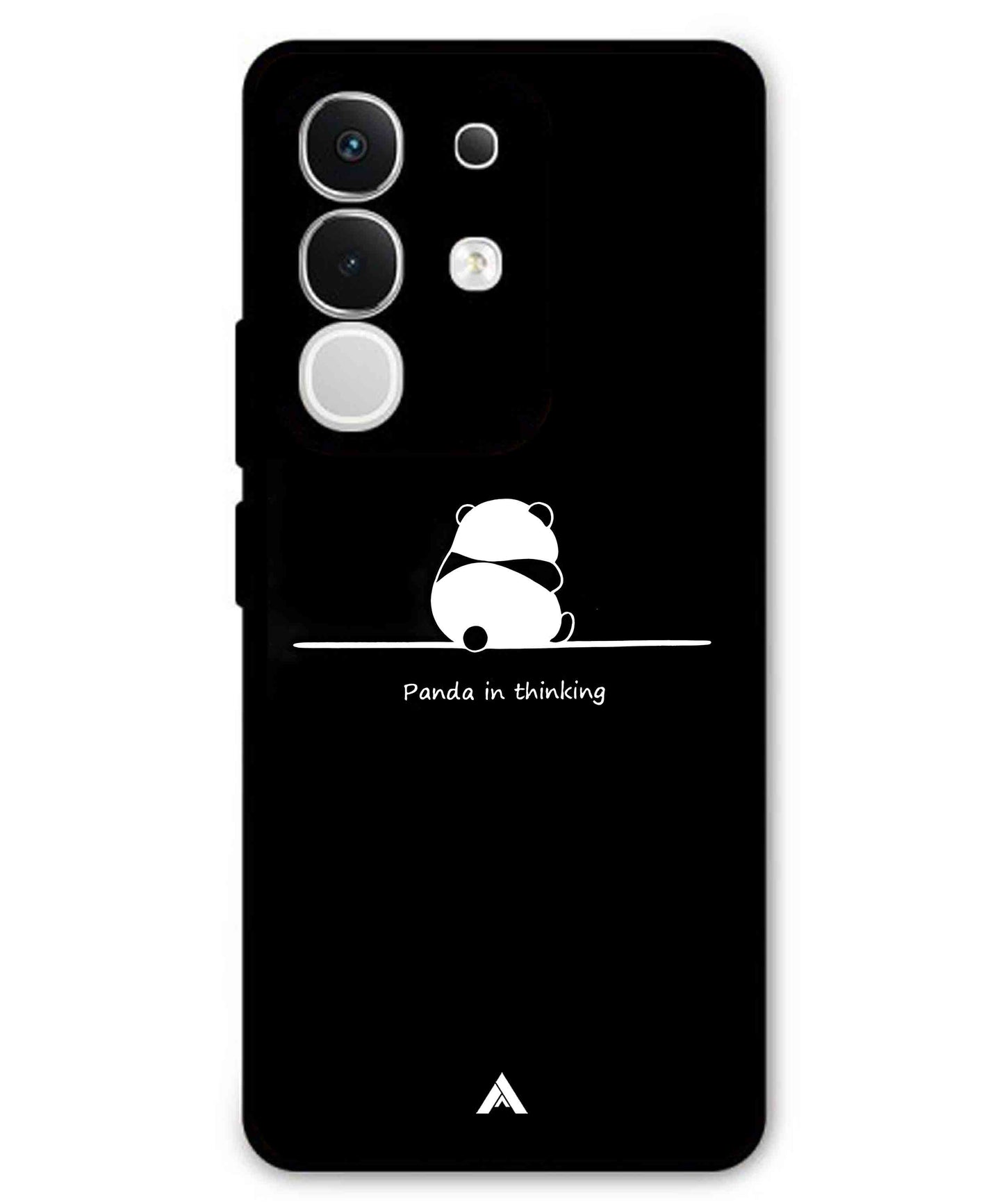Thinking Panda Metal Back Cover Phone Case for iQOO Z10x