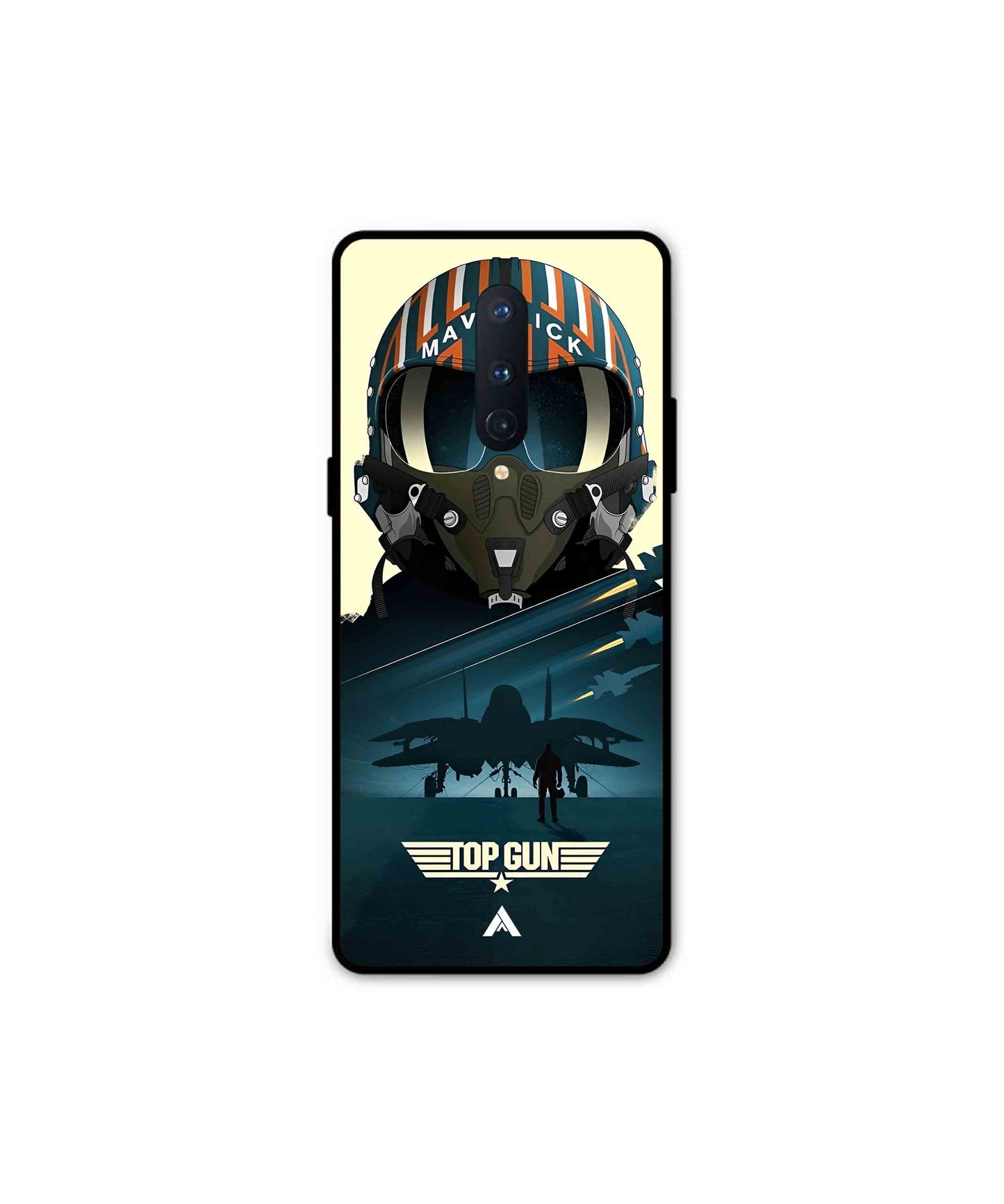 Top Gun Navy Metal Back Cover Phone Case for Oneplus 8