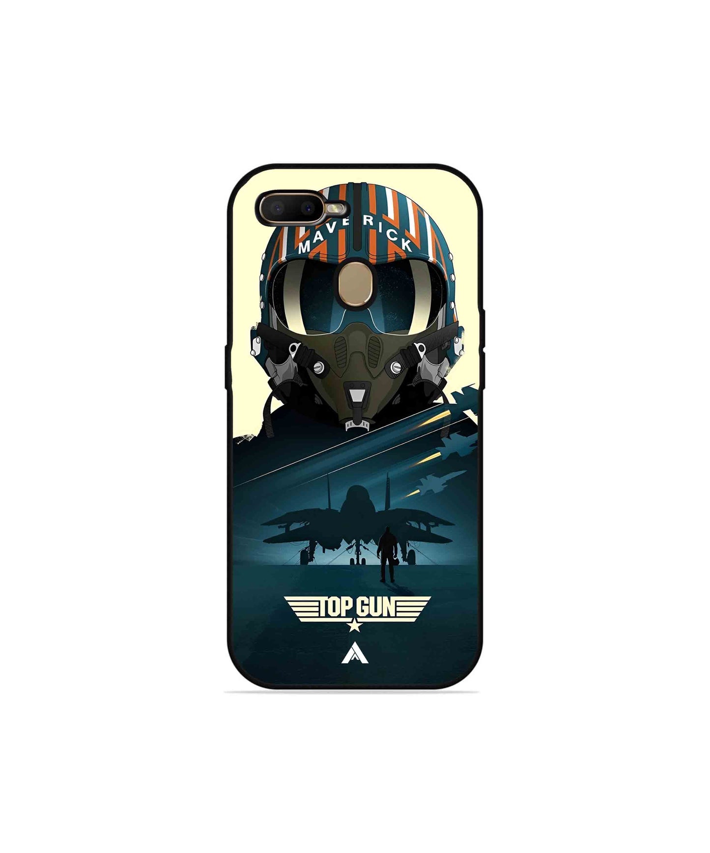 Top Gun Navy Metal Back Cover Phone Case for Oppo A11K