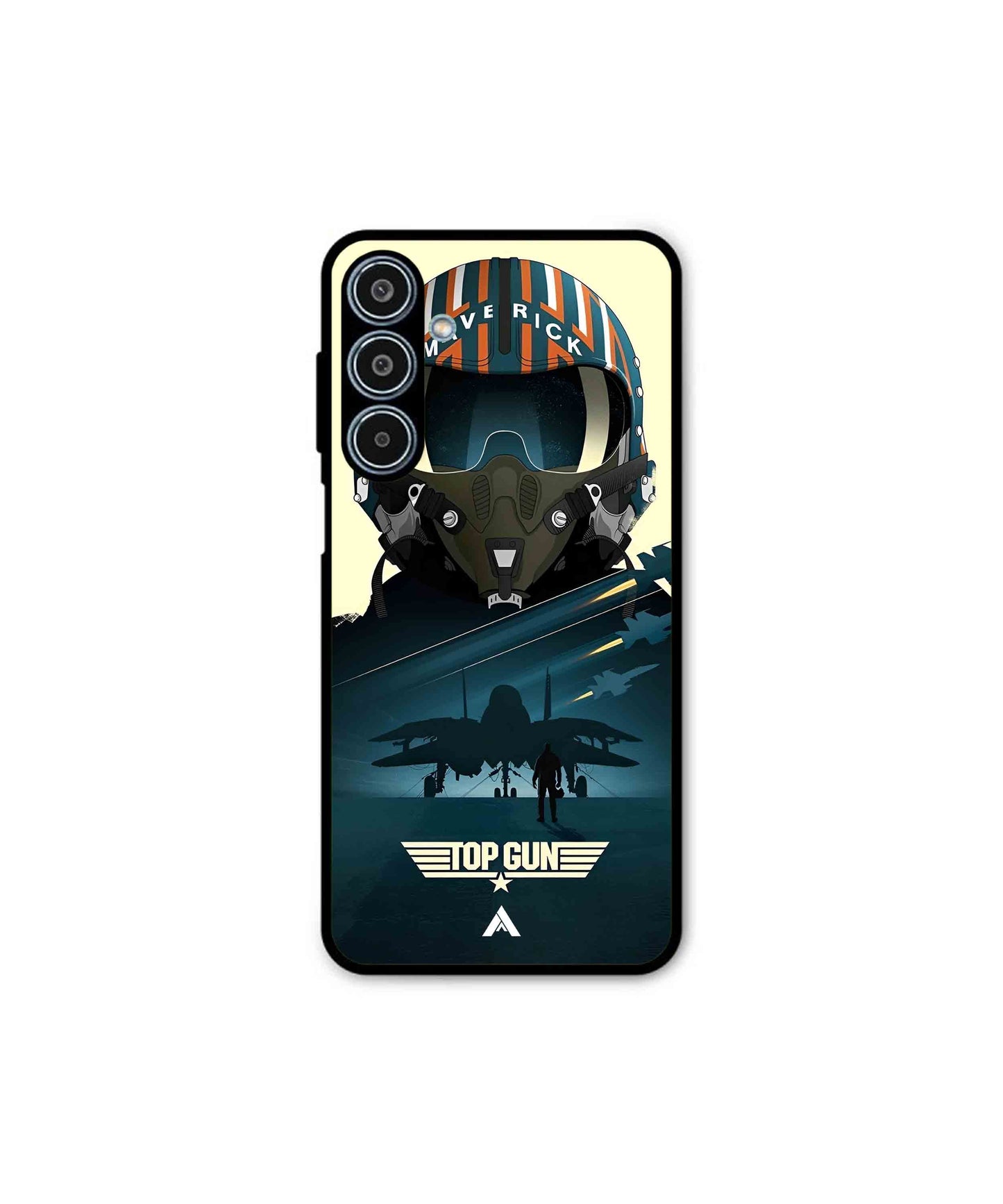 Top Gun Navy Metal Back Cover Phone Case for Samsung Galaxy M35