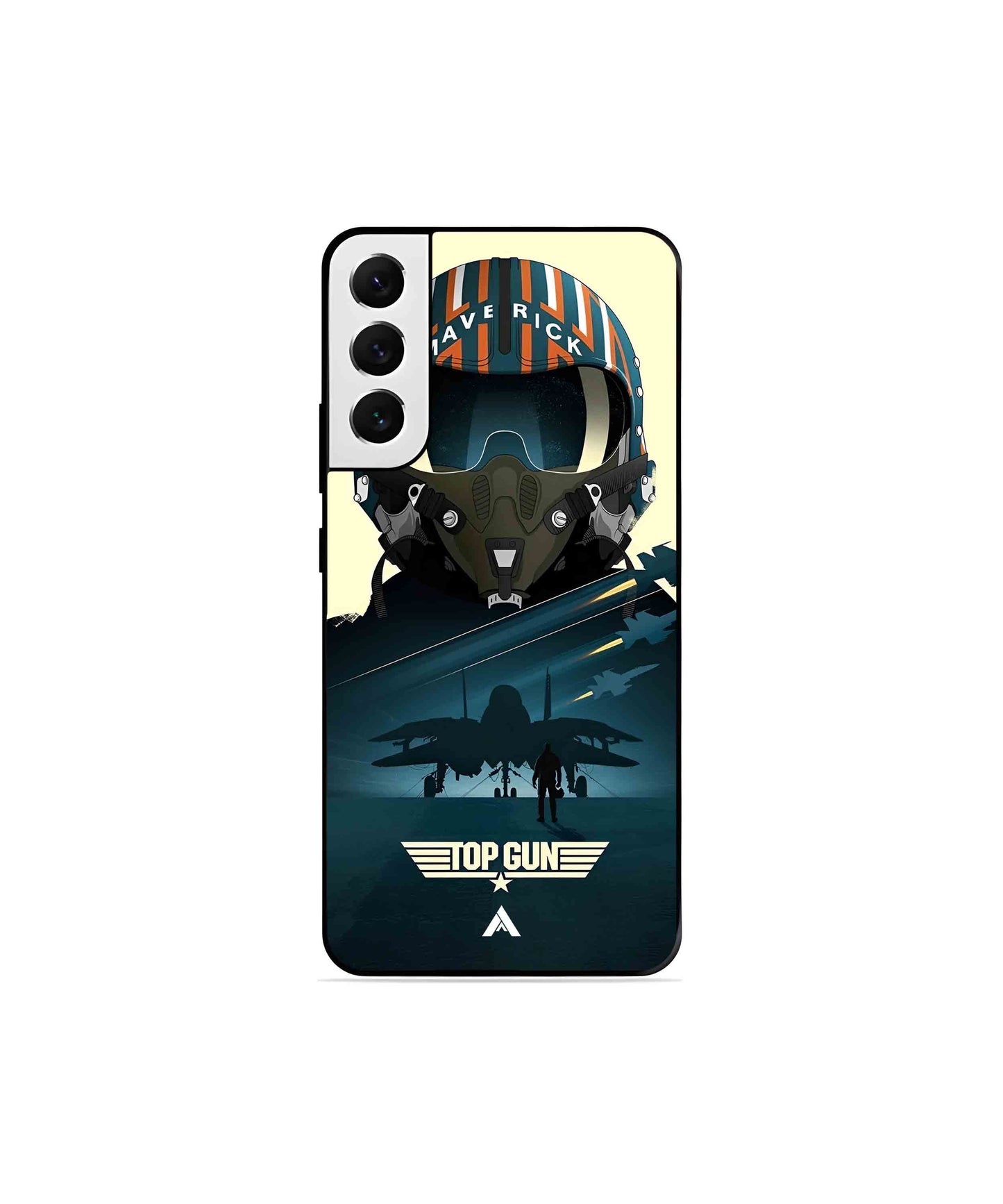 Top Gun Navy Metal Back Cover Phone Case for Samsung Galaxy S21 Fe